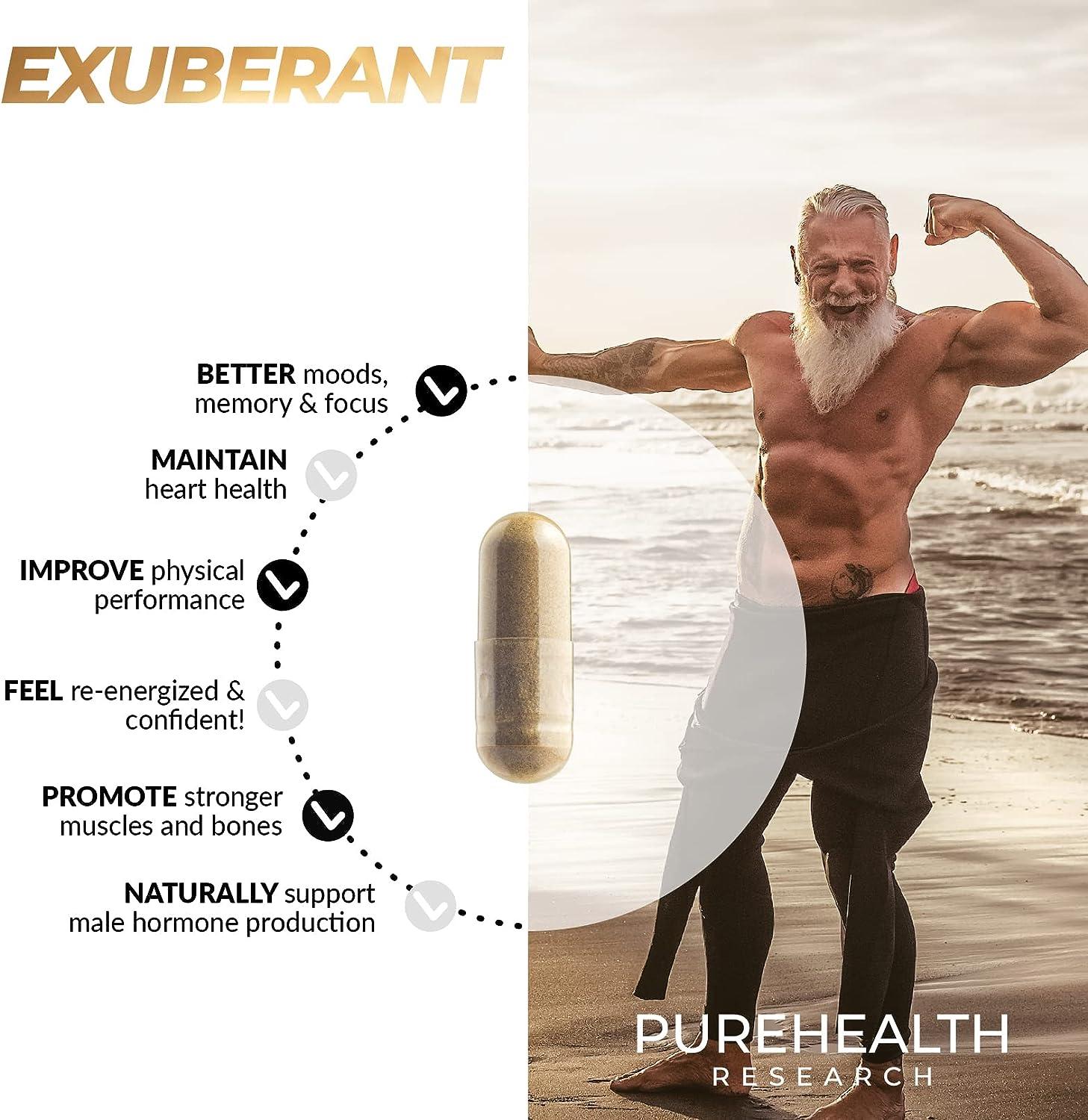 Exuberant for Men by Pure Health Research - Support Testo Level