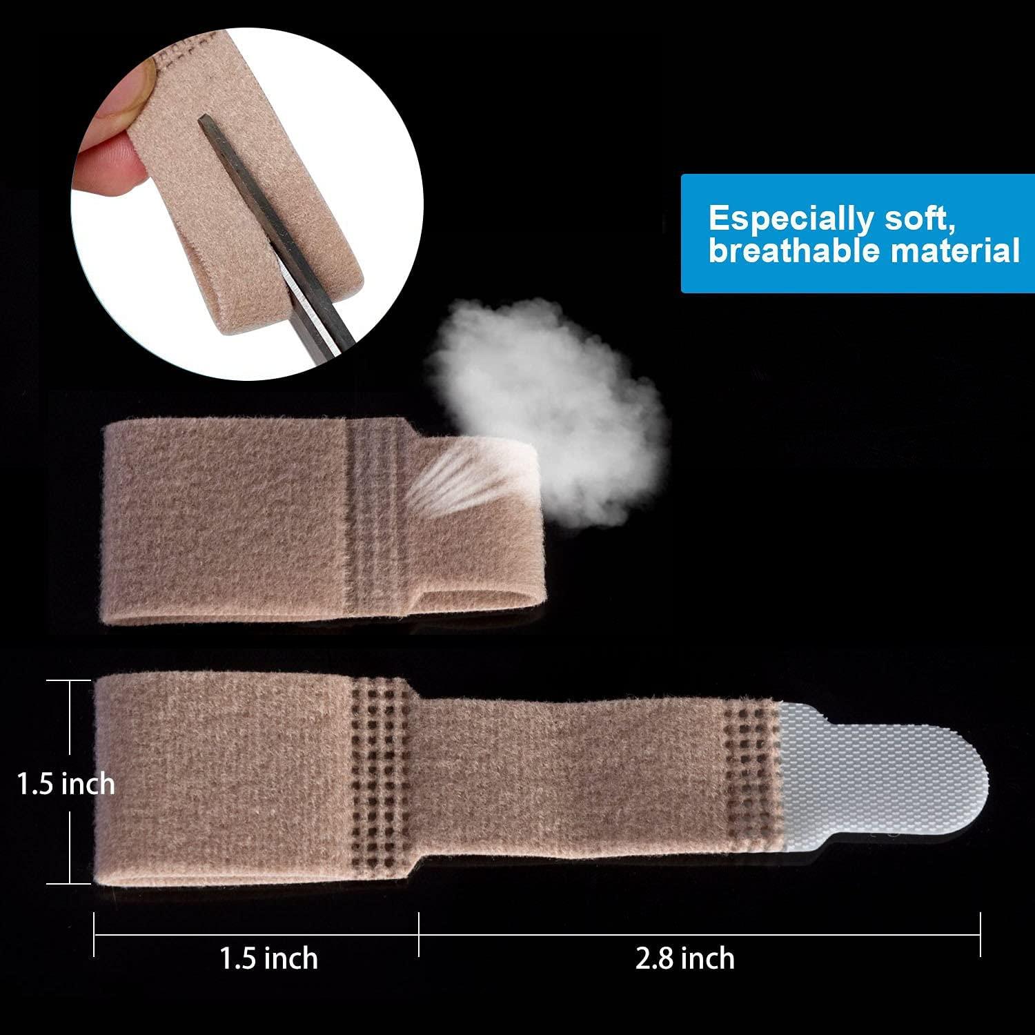 Sumifun Buddy Toe Wraps, 12 Packs of Toe Tapes, Toe Splint for Broken