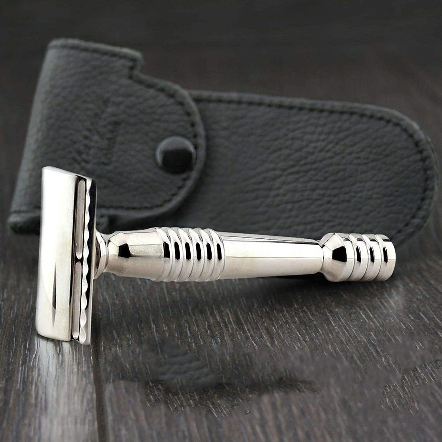 Premium Stainless Steel Safety Razor for Men - Ultimate Beard Shaving ...