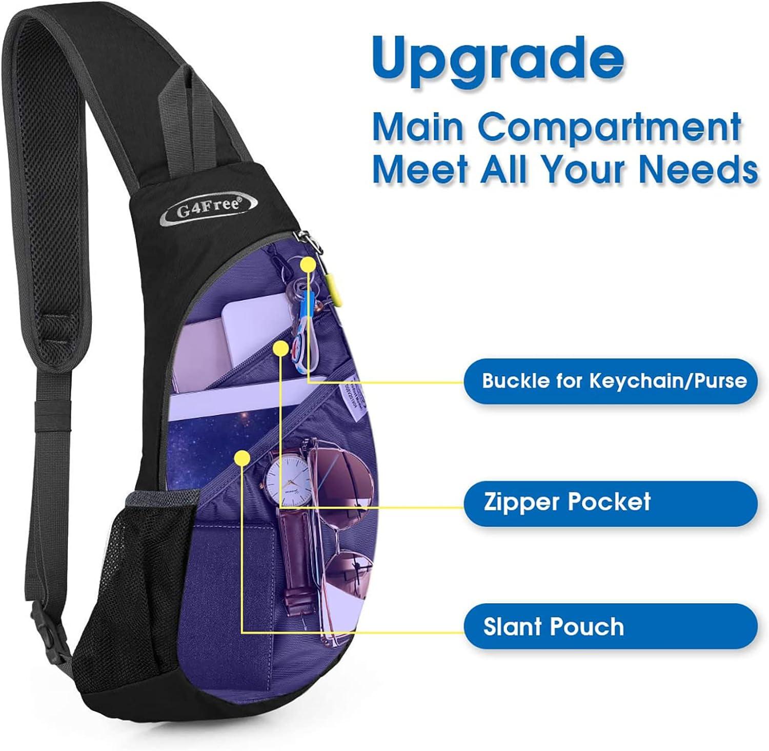 G4Free Sling Bags Men Shoulder Backpack Small Cross Body Chest