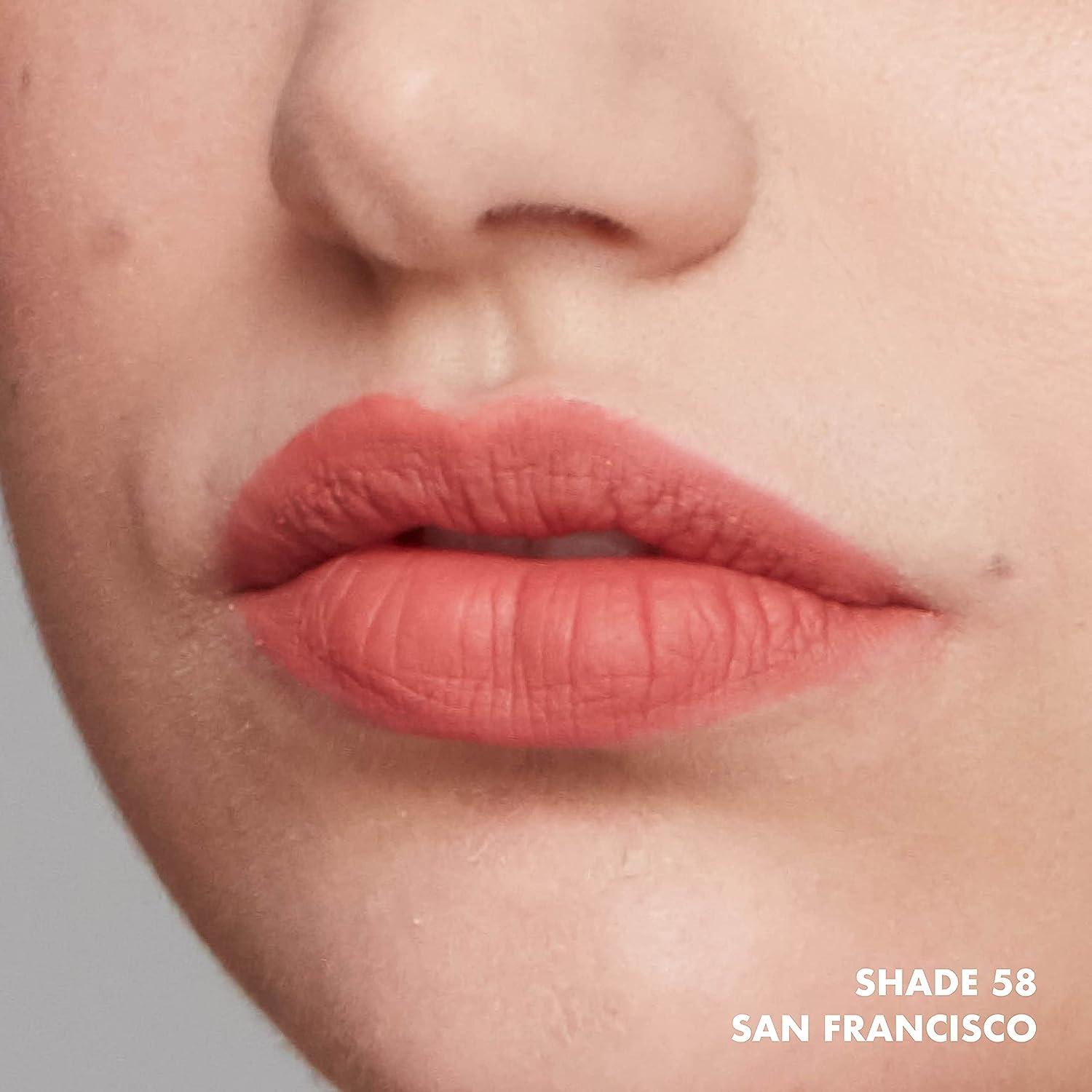 Nude) of Lipstick (Peachy Liquid San Lip - San Francisco Oz Brown Lightweight Fl (Pack 1) Cream 0.27 MAKEUP Matte PROFESSIONAL NYX Soft Francisco