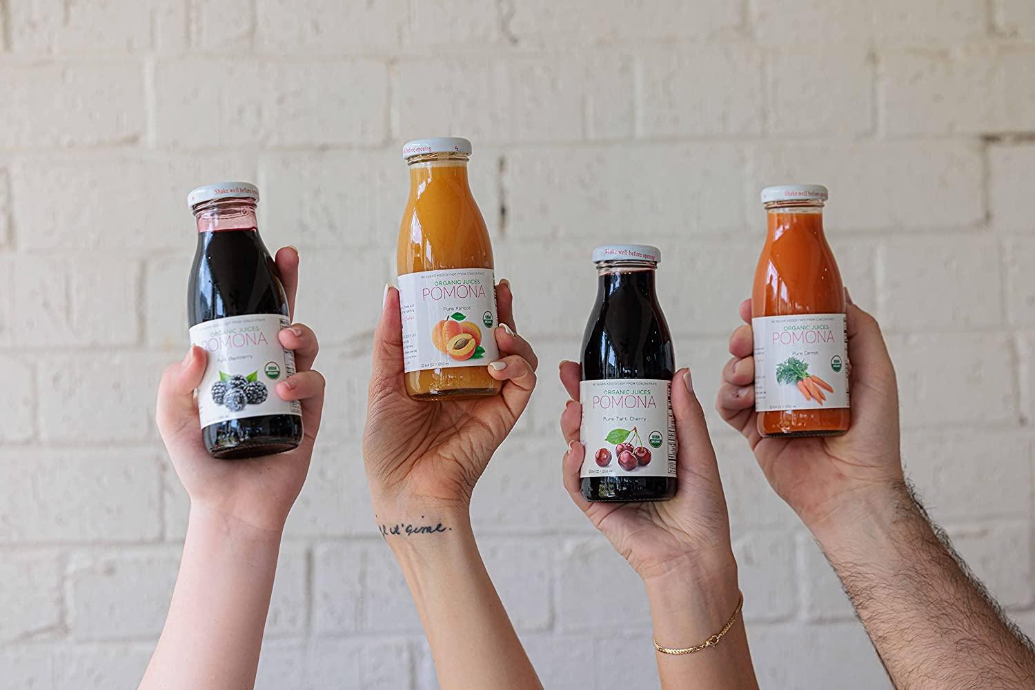 Pomona Organic Juices Pure Beet Juice, 8.4 Ounce Bottle (Pack of 12