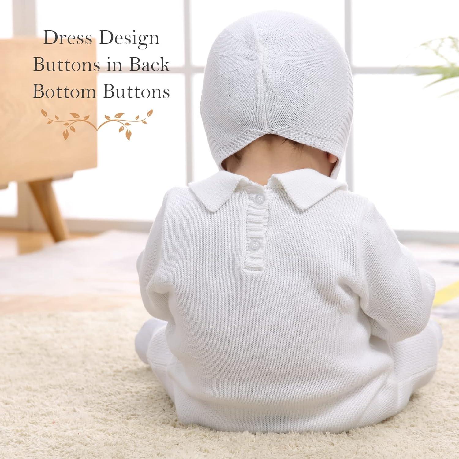 Baptism Outfits for Boys | White Linen Romper | Christening Church Onesie |  Newborn Jumpsuit 0-18 Months | Buy Now with Express International Delivery  | GoSupps.com