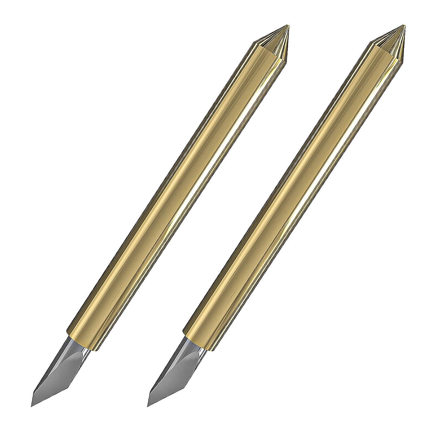 2pcs Premium Fine Point Blade Compatible With Cricut Explore Air 2/Explore  3, Replacement Cutting Blades Compatible With Cricut Explore Air 2/Explore