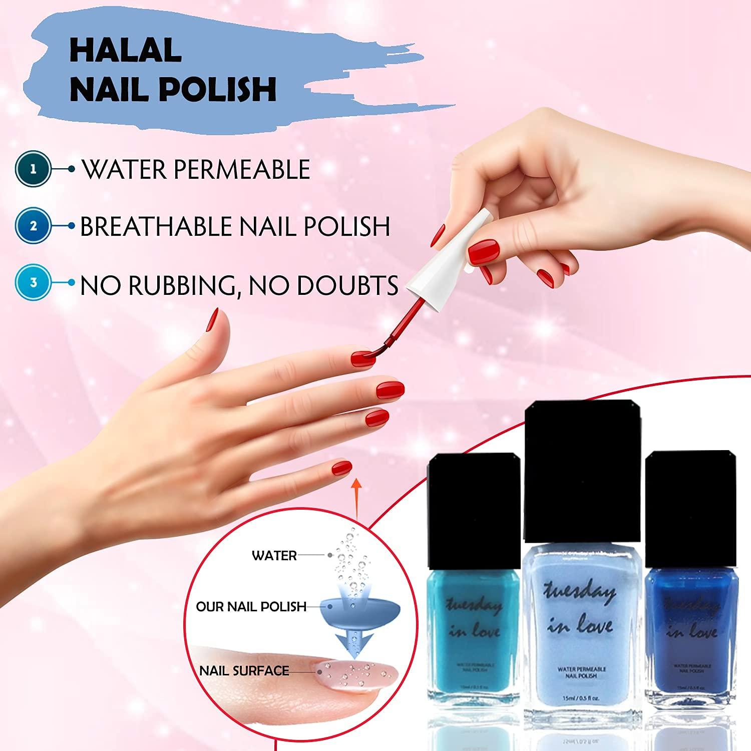 Halal Nail Polish by Tuesday in Love WUDU & Ablution Permissible