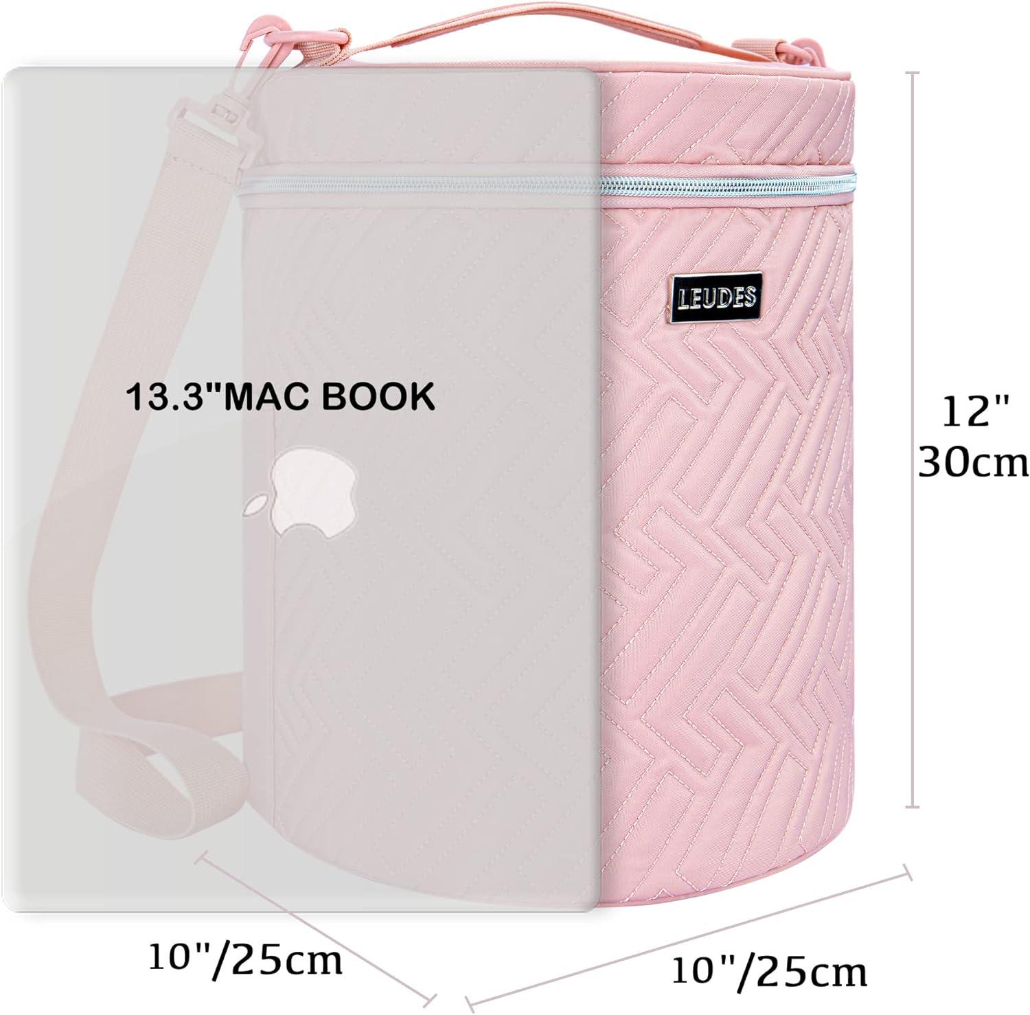 Leudes Crochet Tote Water Resistant Yarn Storage Organizer