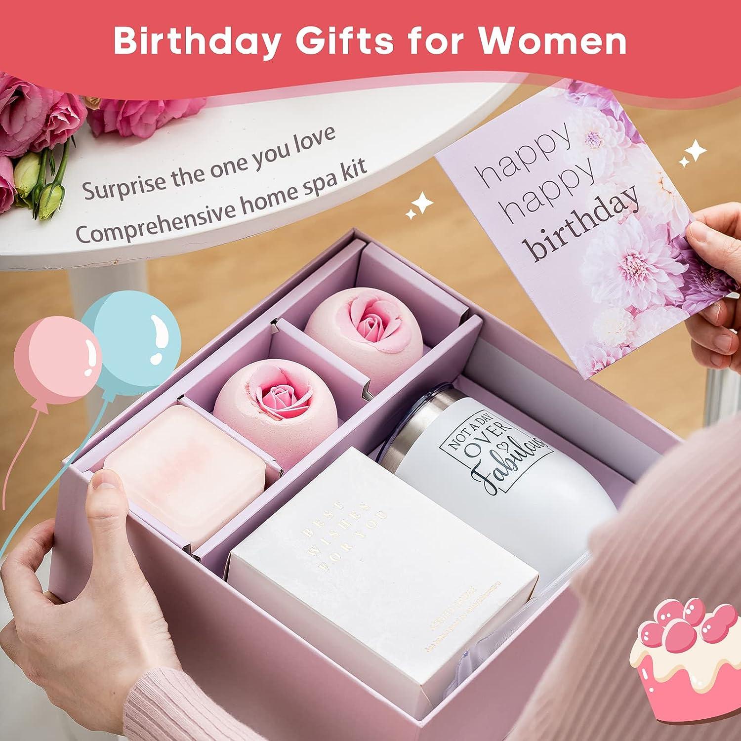 Birthday Gifts for Women, Happy Birthday Gift Basket Tumbler