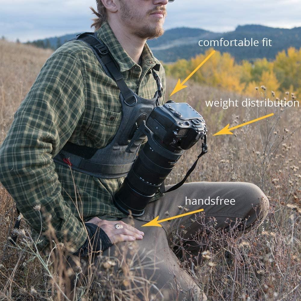 COTTON CARRIER カメラハーネス ブラック フリーサイズ G3 Dual Camera Harness | Comfortable & Secure – Cotton Camera