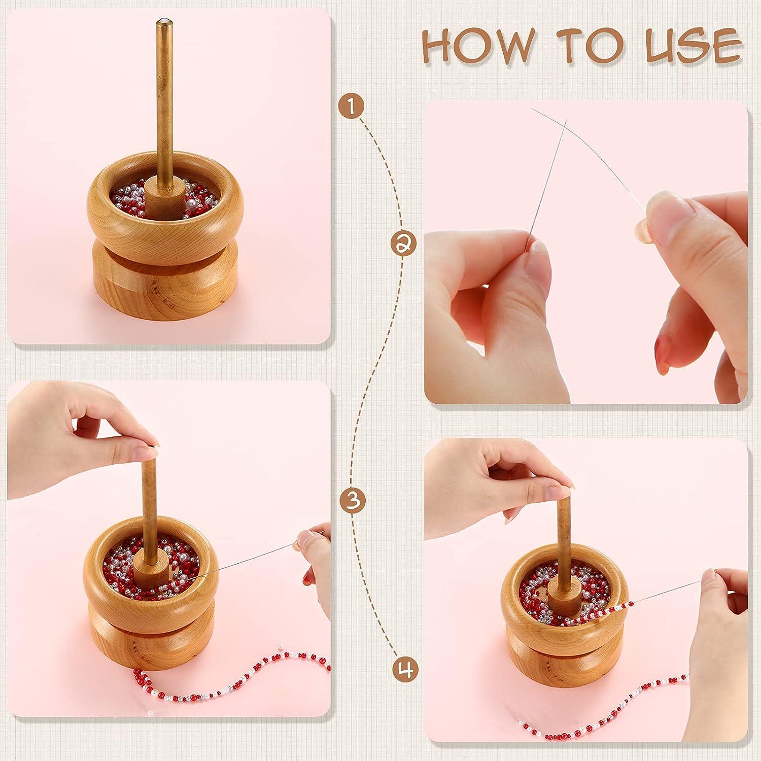 Curved Beading Needles 3 Pieces Big Eye Curved Needle Stainless Bead Spinner Needles Thin Bead