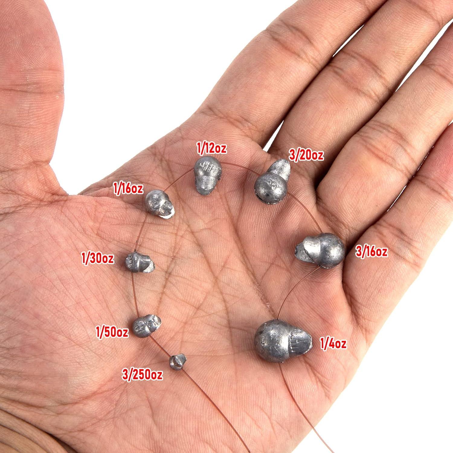Dr.Fish 100 Pack Fishing Removable Split Shot Sinker Lead Weight Clip On  Weights Bass Fishing Freshwater Size BB 3/250oz - Yahoo Shopping