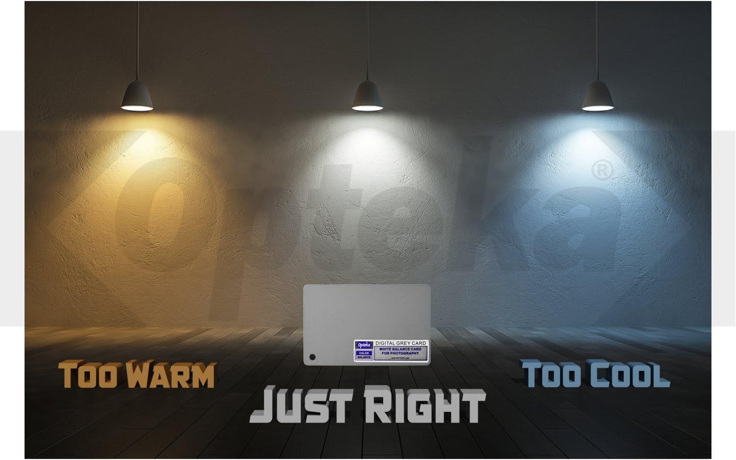 Opteka PocketSized Grey Card White Balance Card 18 Exposure