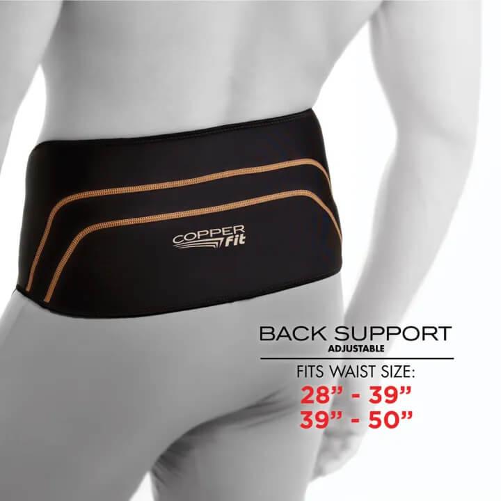 Copper Fit Back Back Pro Lumbar Support Belt - 39 to 50