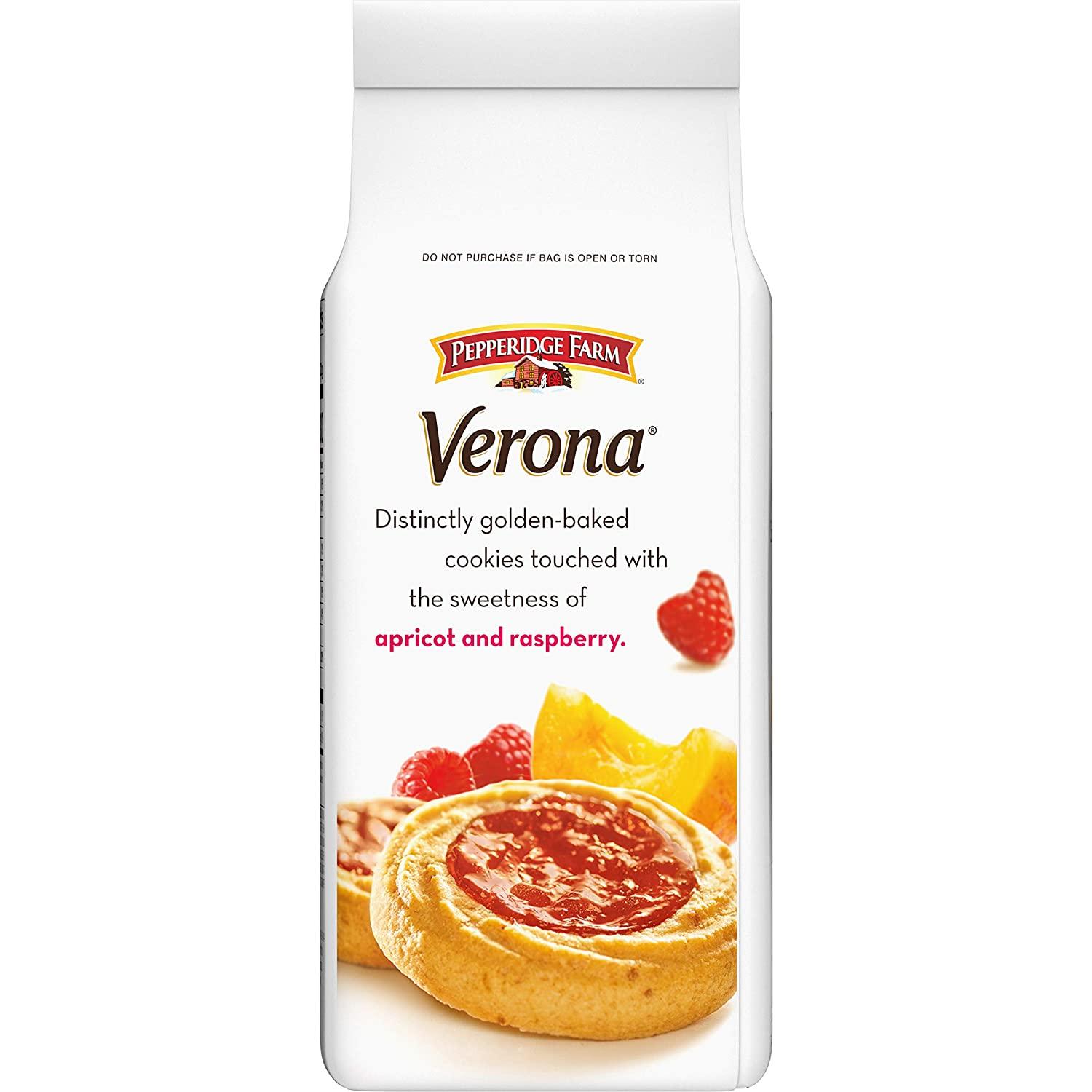 Pepperidge Farm Verona Apricot Raspberry Thumbprint Cookies 6.75 oz