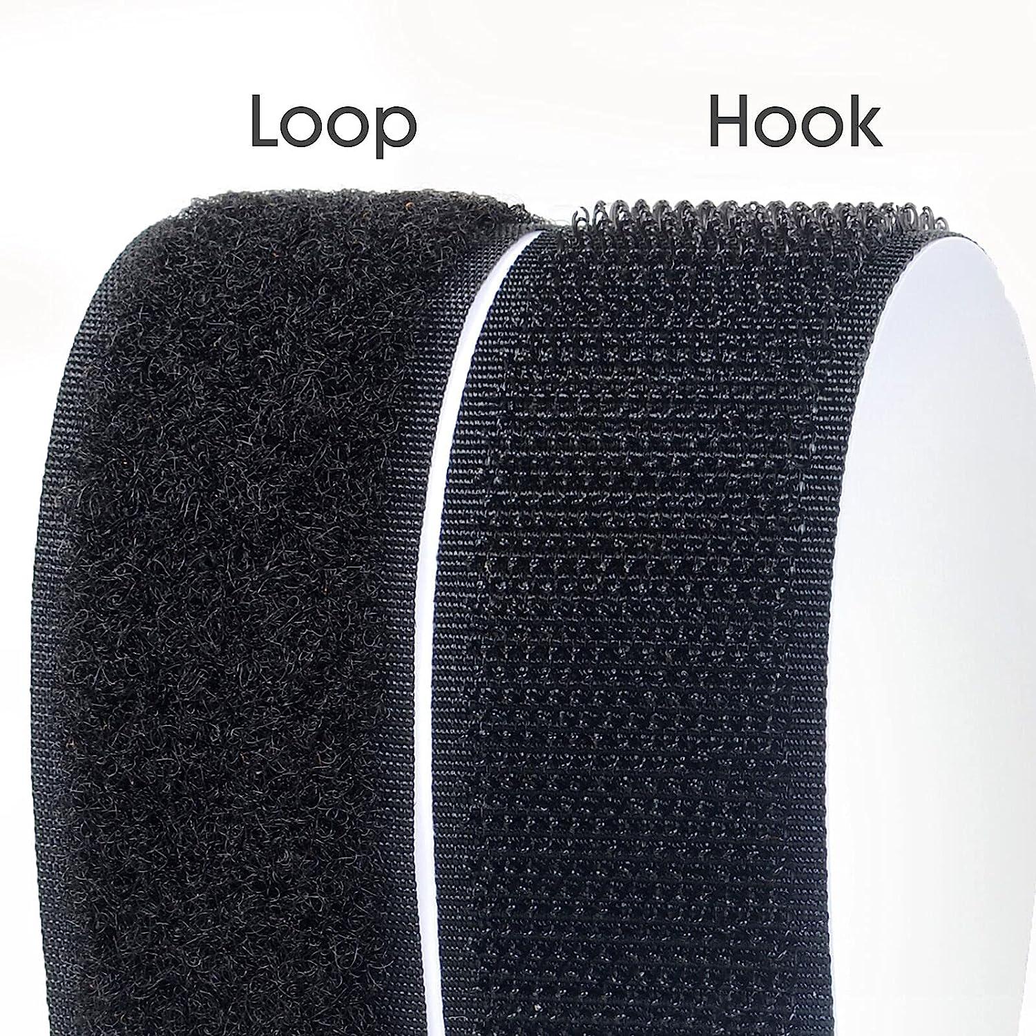 Hook Loop Strips with Adhesive - Melsan Industrial Strength Sticky Back  Fasteners Hook and Loop Tape for Mounting Hanging or Organizing Items  Indoors or Outdoors