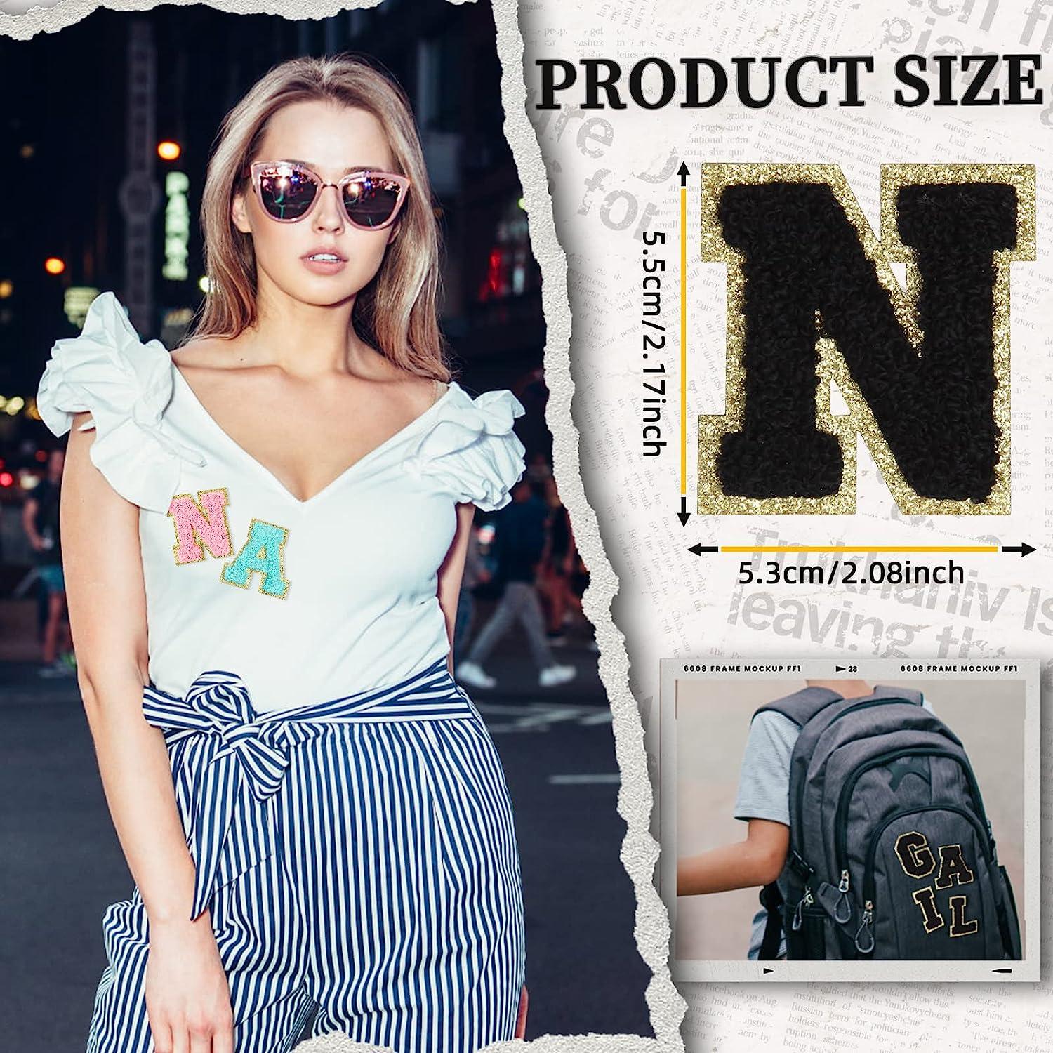 156Piece Self Adhesive Chenille Letter Patches Set AZ Varsity