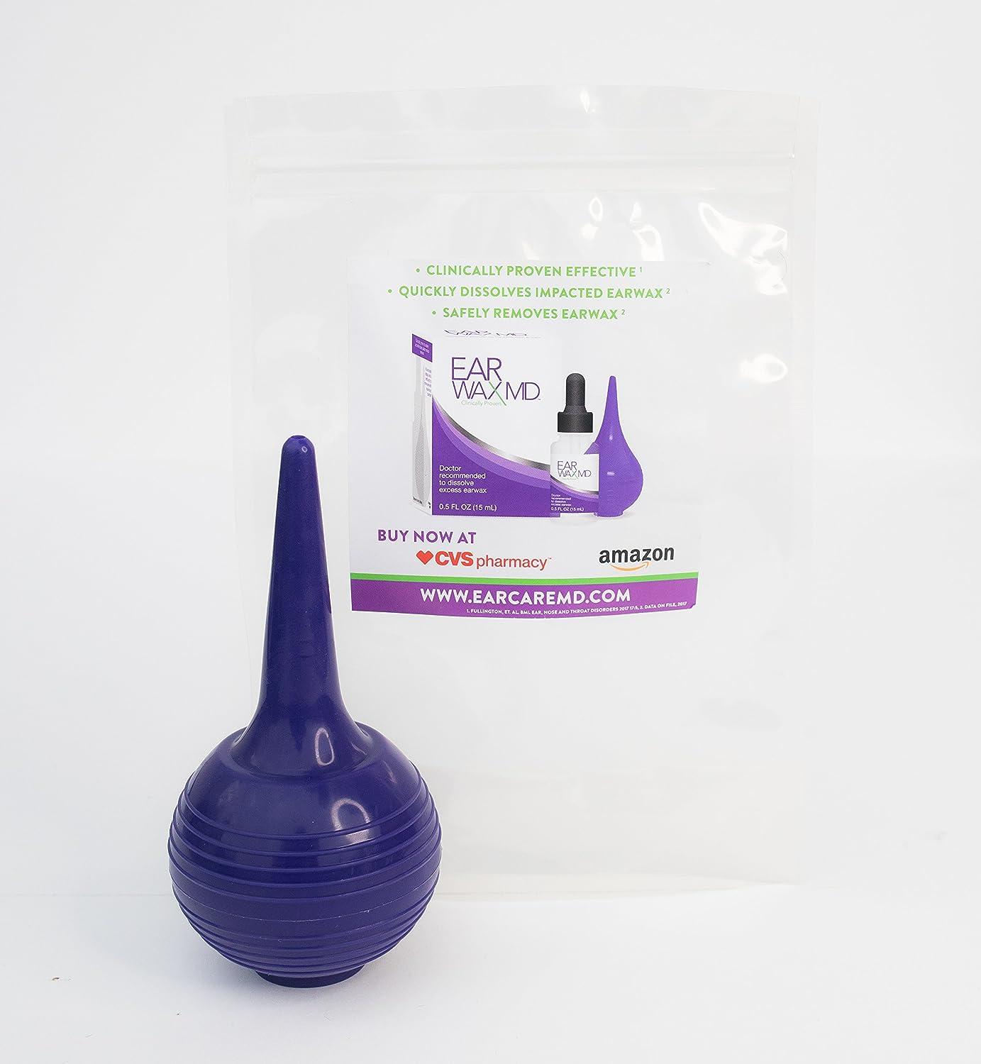 Purple Baby Nasal Aspirator Bulb Syringe Ear Wax Syringe
