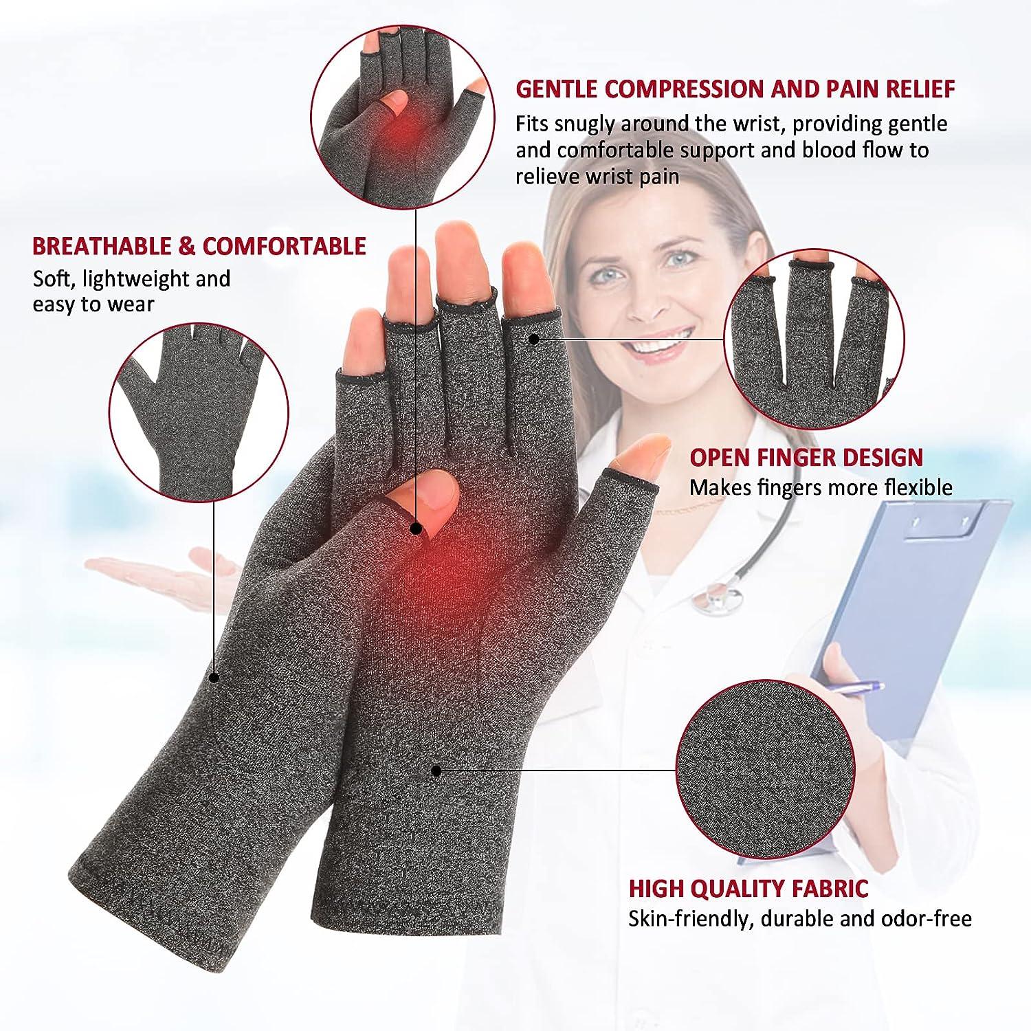RZJZGZ 2 Pairs Compression Gloves For Arthritis, Seychelles - View #2