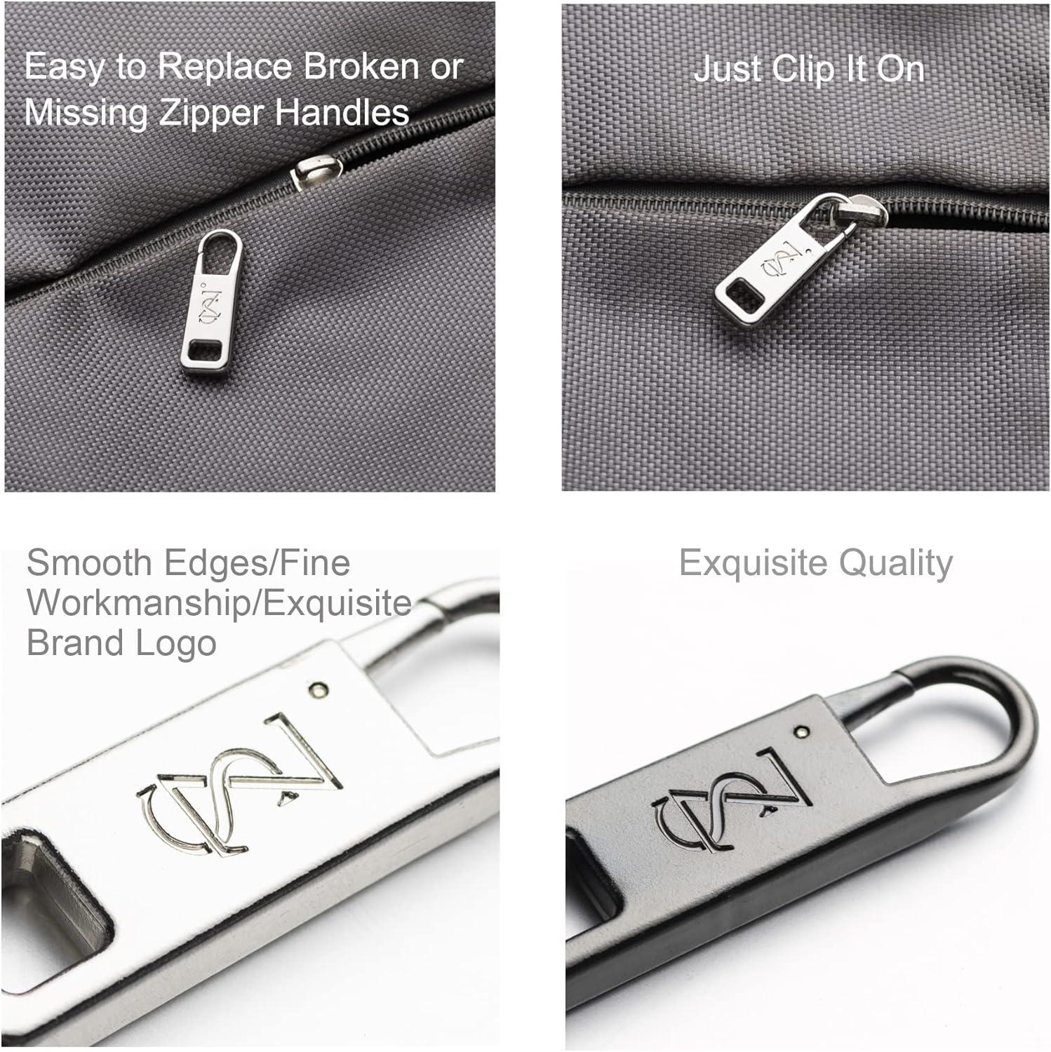 Zpsolution Heavy Duty Luggage Zipper Pull Replacement - Set of 4