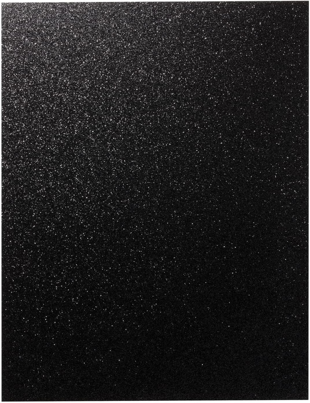 24 Sheets Black Glitter Cardstock Paper for Crafts Birthday Card