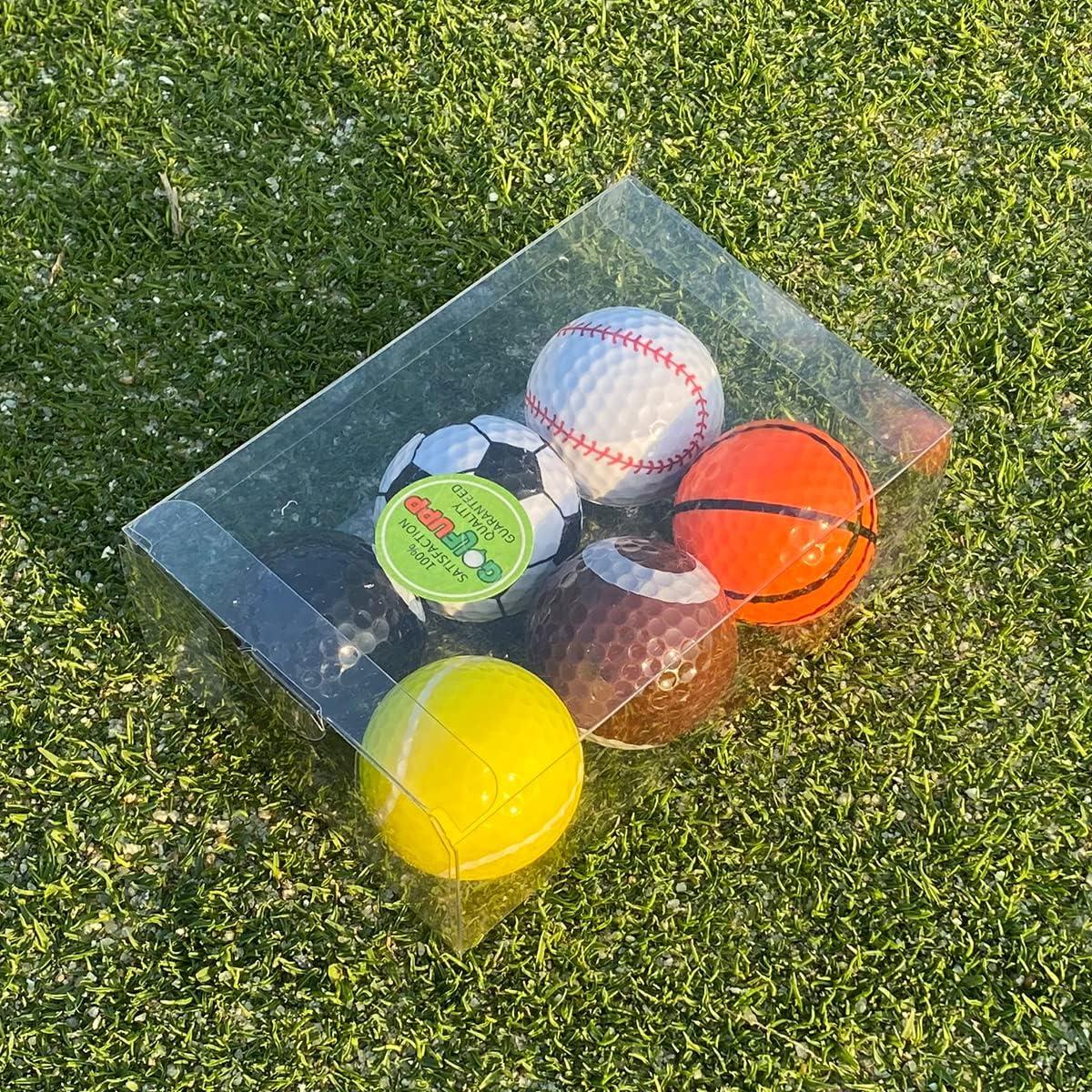 RBRSLALA Funny Golf Balls Golf Balls for Men Golf Balls 6 Pack Colored Golf  Balls Cool Golf Balls Golf Gifts for Kids Novelty Golf Balls Cheap Golf