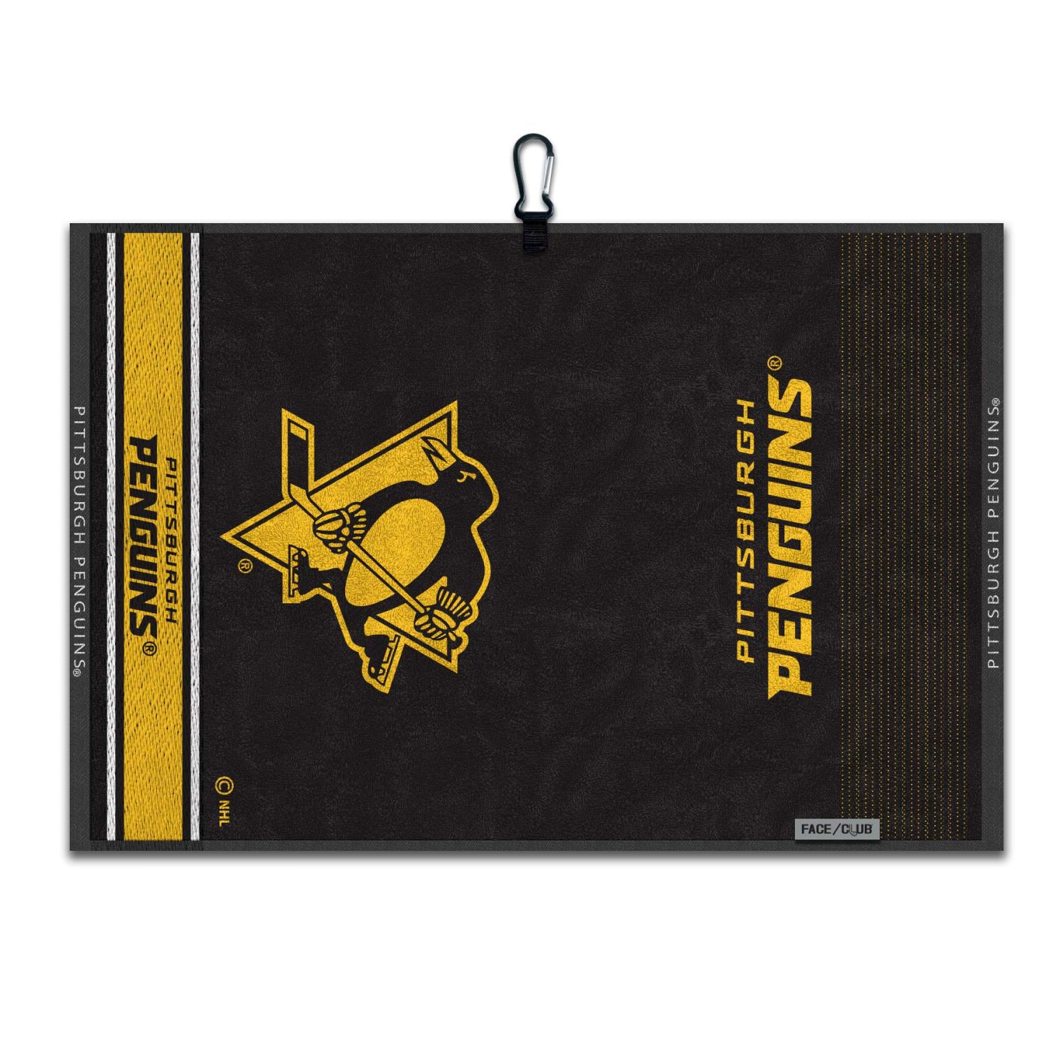 Team Effort Pittsburgh Penguins Golf Towel - Face/Club Jacquard Design