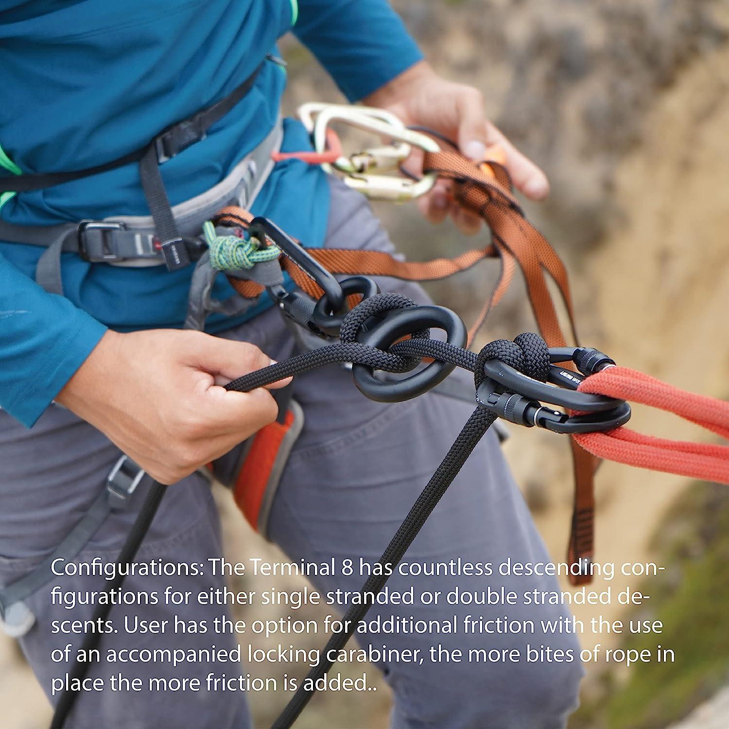 Fusion Climb Aluminum Figure 8 Descender Climbing Gear Downhill