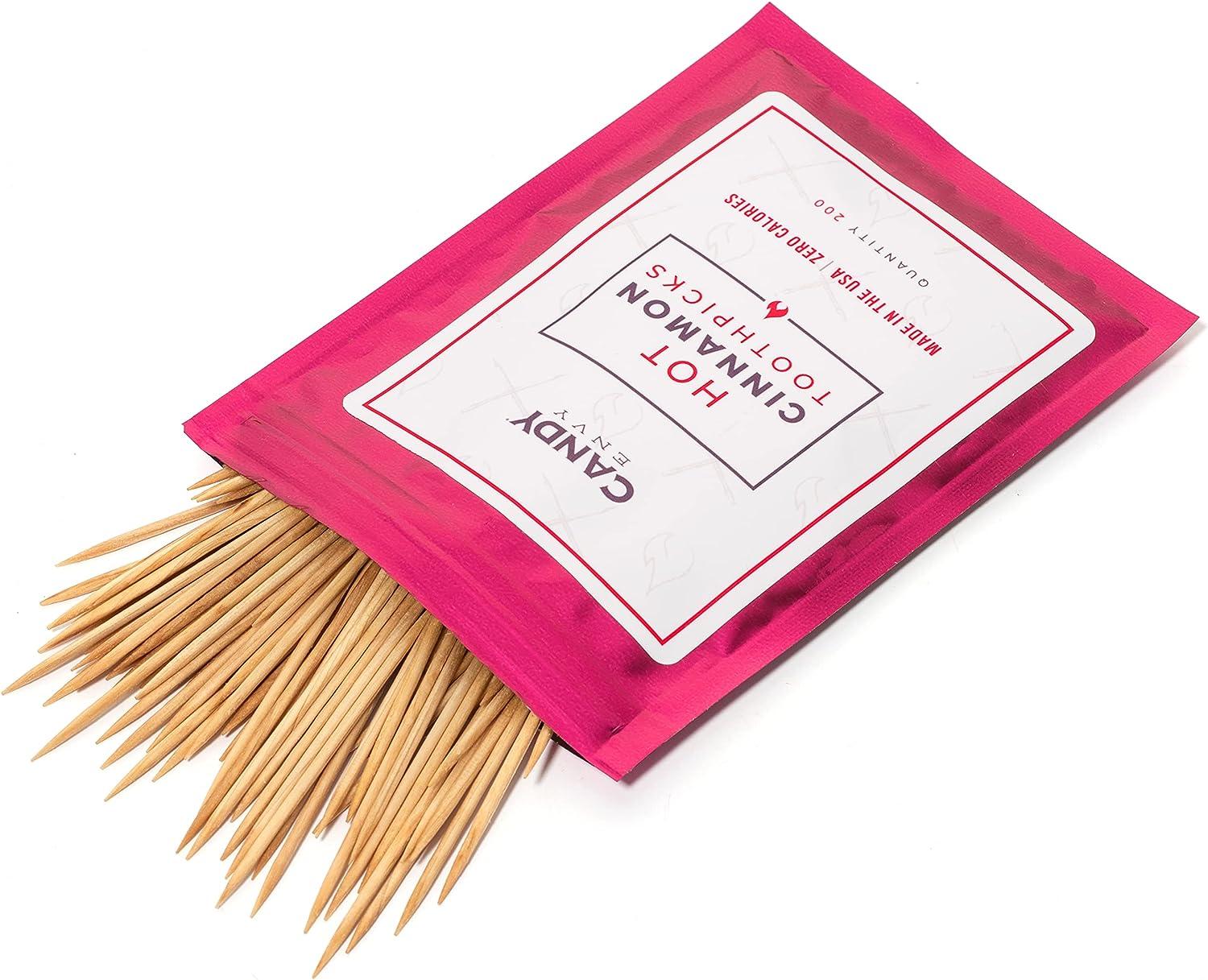 200 Ct. Cinnamon Flavored Toothpicks Hot Cinnamon Flavor Infused