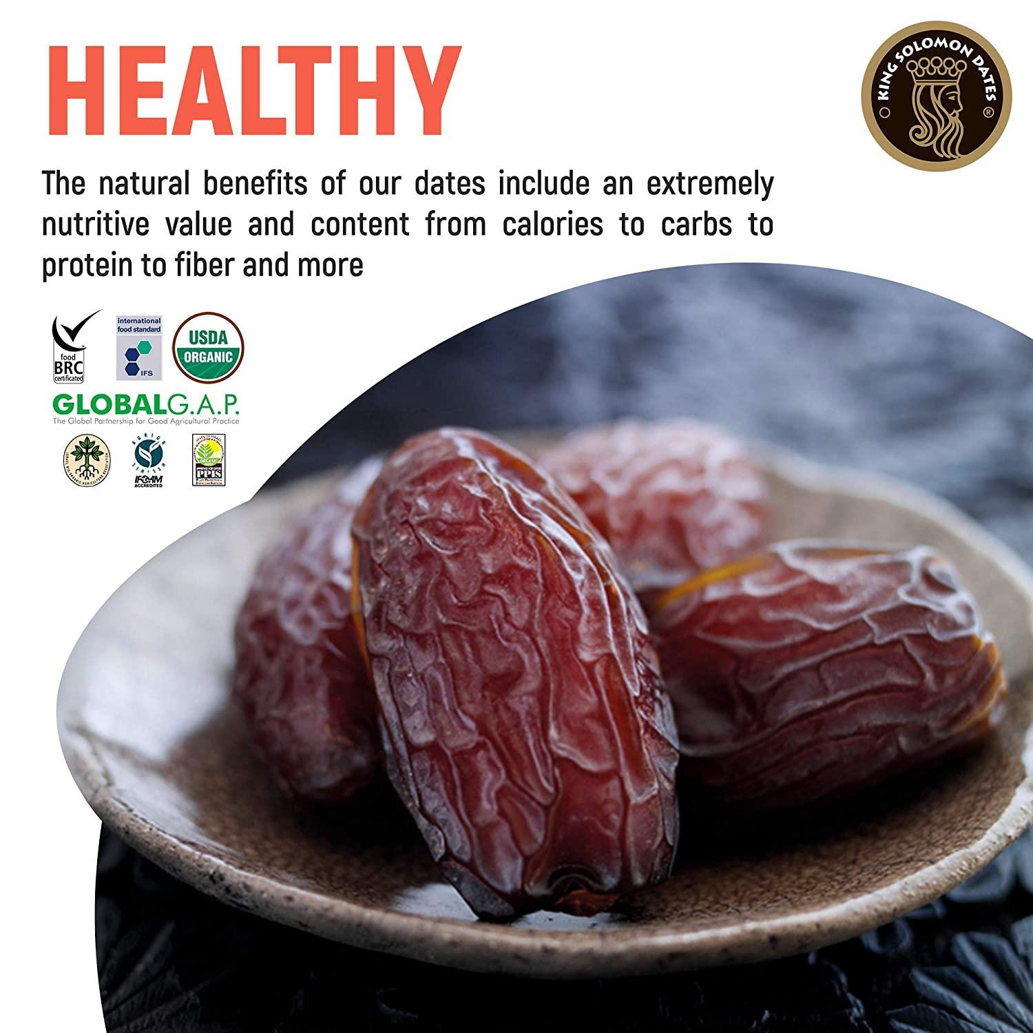 King Solomon 100 Organic Premium Medjoul Dates 2.2lbs Highest