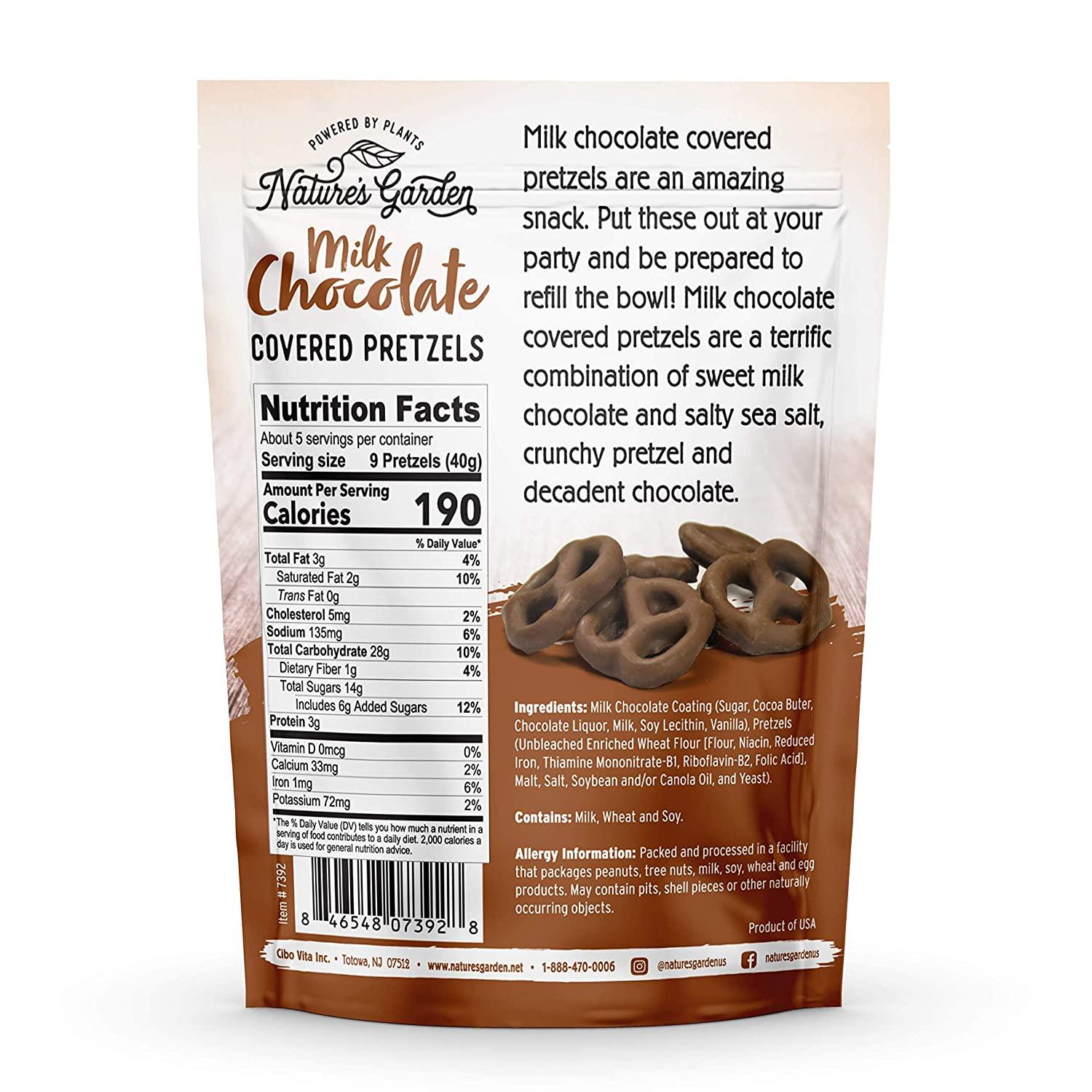 Nature's Garden Milk Chocolate Covered Pretzels No Trans Fat, Indulgent