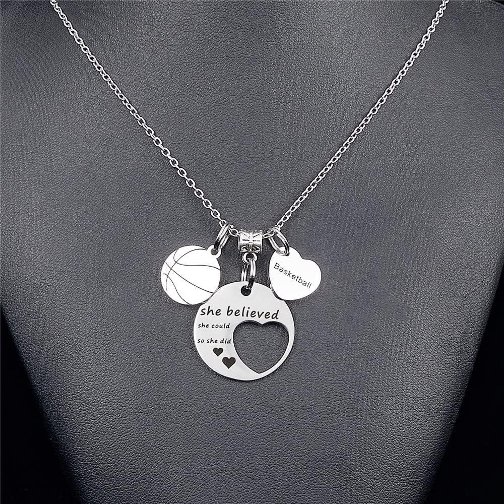 Basketball Pendant Gold Silver Stainless Steel Chian Necklace Hip Hop  Sports Necklace Basketball Pendant Necklace For Women Men Boys Girls  Basketball | Fruugo BH