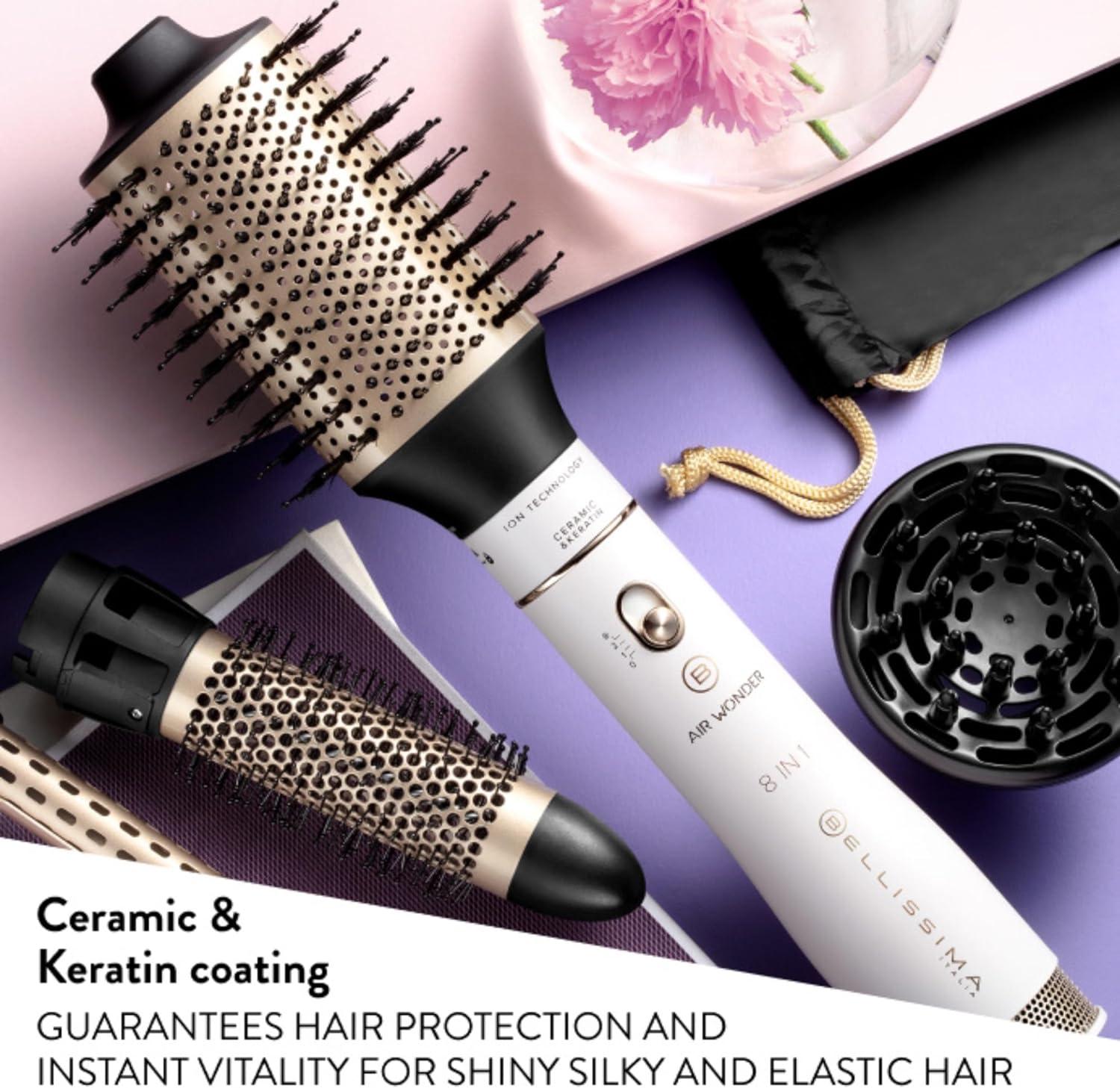 Bellissima 8 In 1 Interchangeable Hot Air Brush Dryer And Volumizer (8