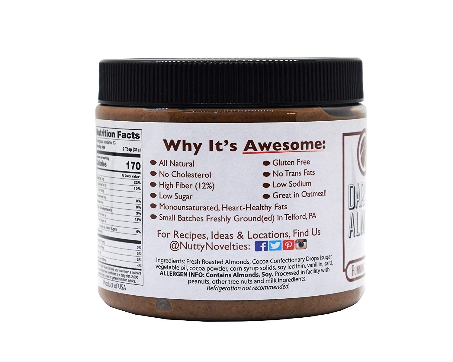 Nutty Novelties Dark Chocolate Almond Butter High Protein, Sweet