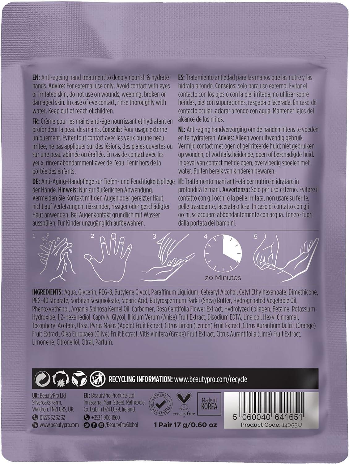 BEAUTYPRO HAND THERAPY Hand Mask With Collagen & Argan Oil