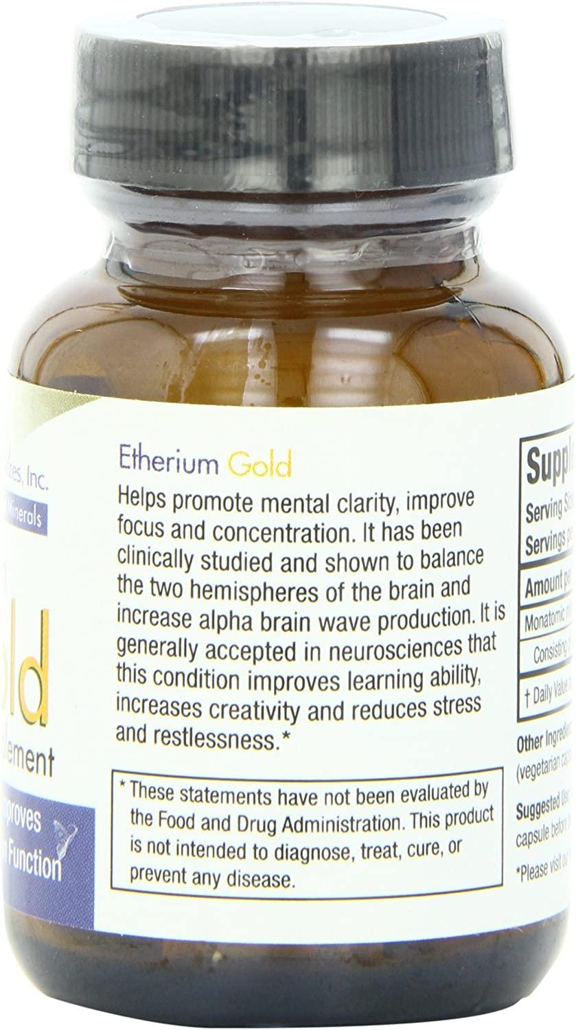 Buy Harmonic Innerprizes Etherium Gold - Focused Brain 60 Veggie Capsules |  Boost Cognitive Health | Buy Now with Express International Delivery |  GoSupps.com