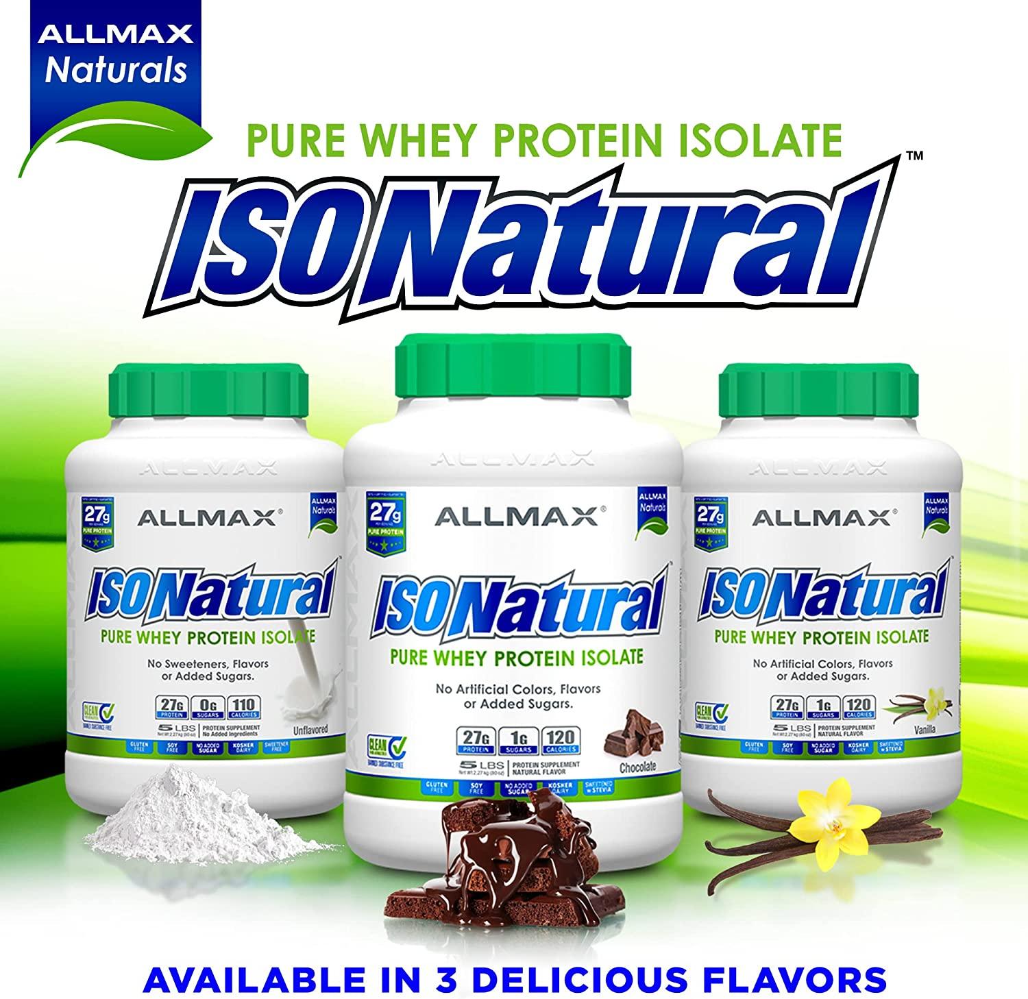 ALLMAX Nutrition IsoNatural Pure Whey Protein Isolate The Original