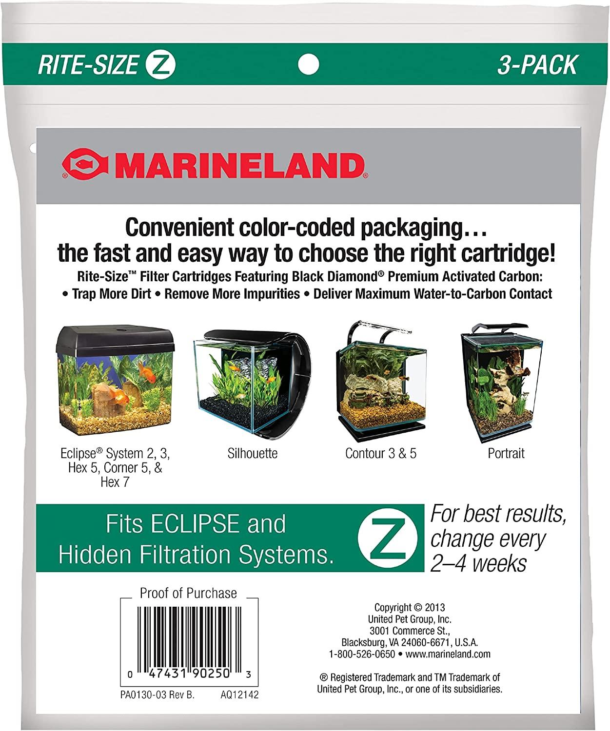 Marineland Eclipse Replacement Filter Cartridges, for Aquarium