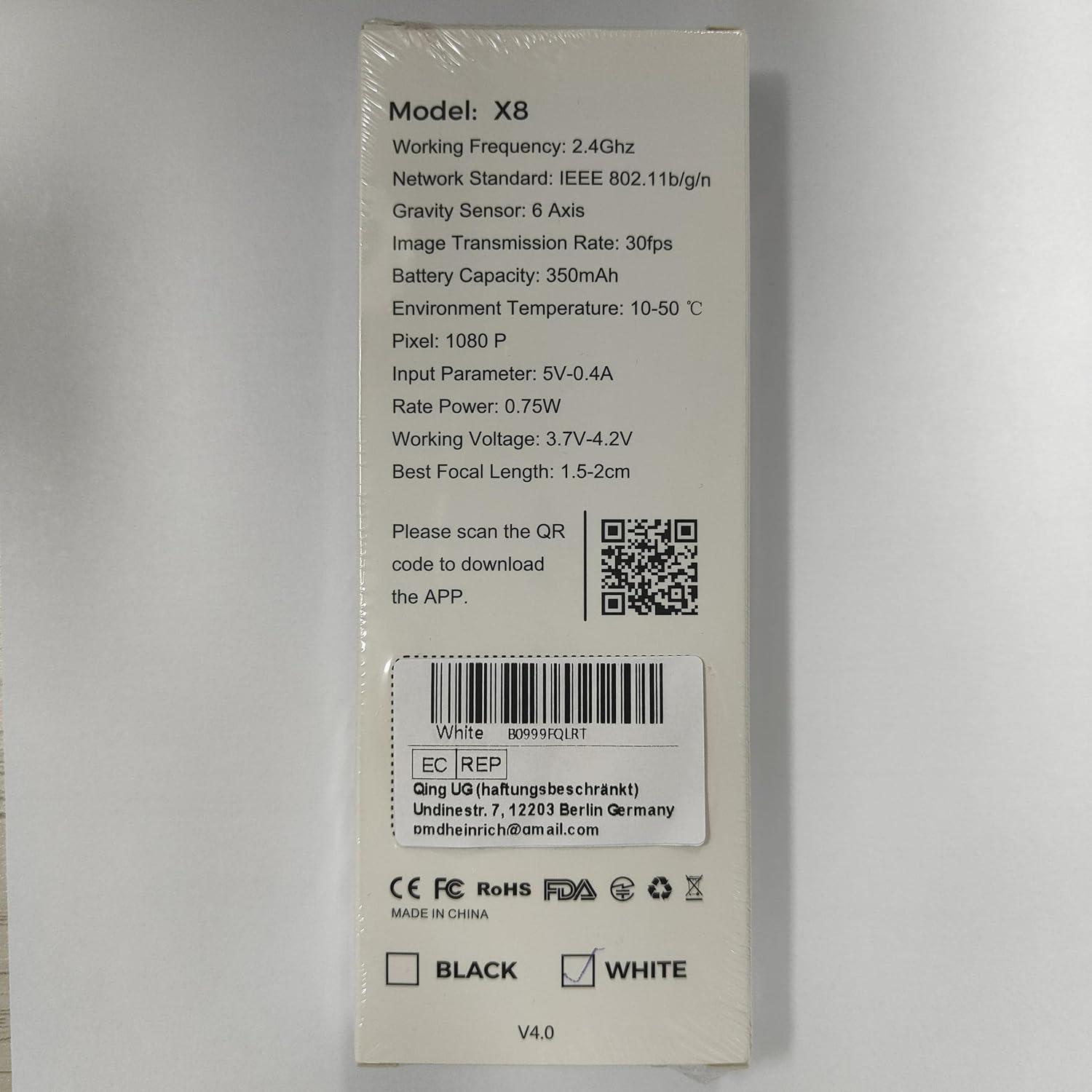 Qimic Ear Wax Remover 1080P FHD Wireless Ear Wax Removal Kit WiFi Ear