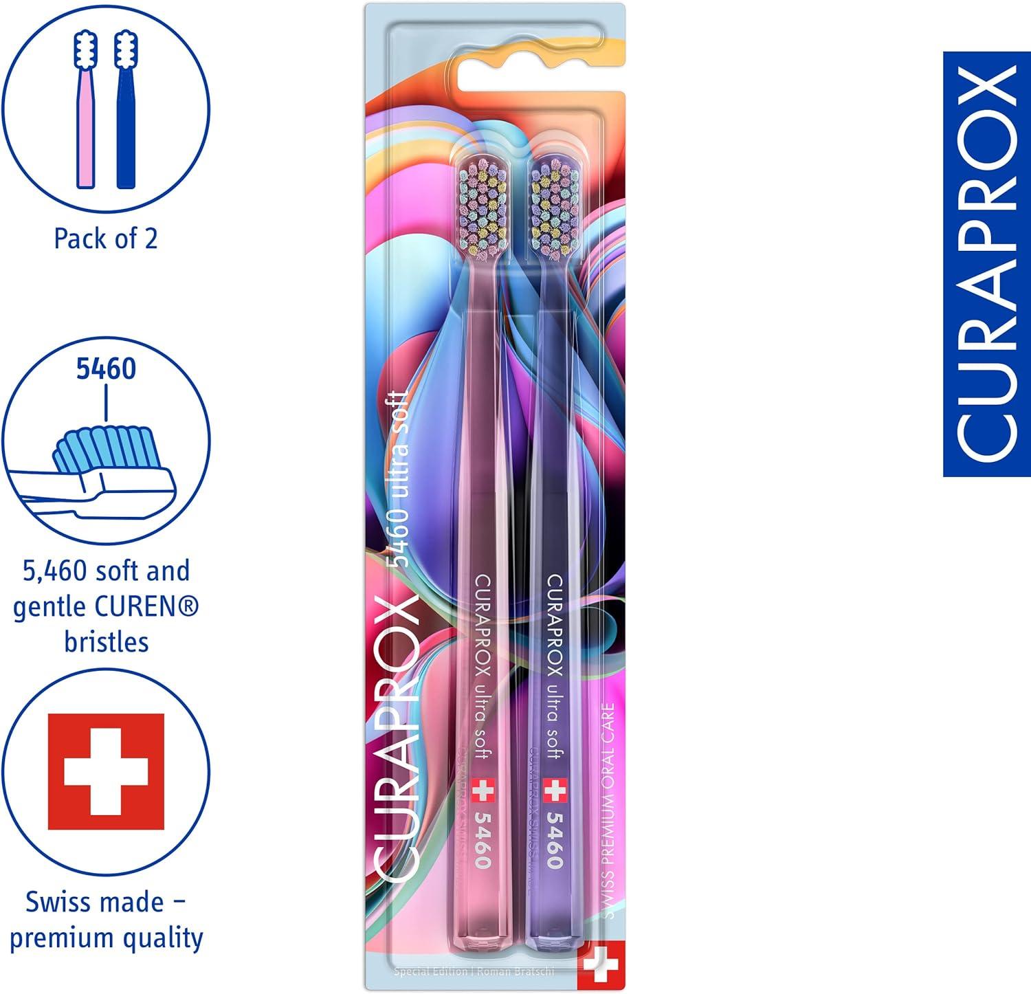Curaprox CS 5460 Ultra Soft Toothbrush - Dark Blue-Yellow Manual - View #5