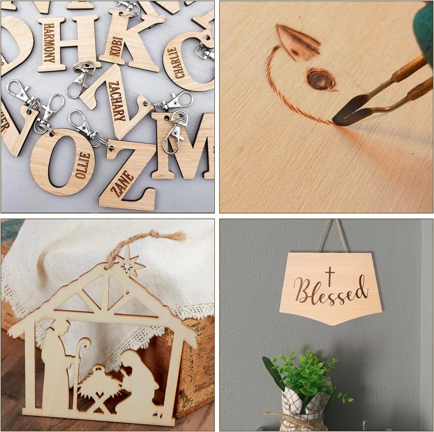 9 Pack 1/16" Basswood Sheets 12x12 Inch - Thin Wood Boards For Crafts & Model Making