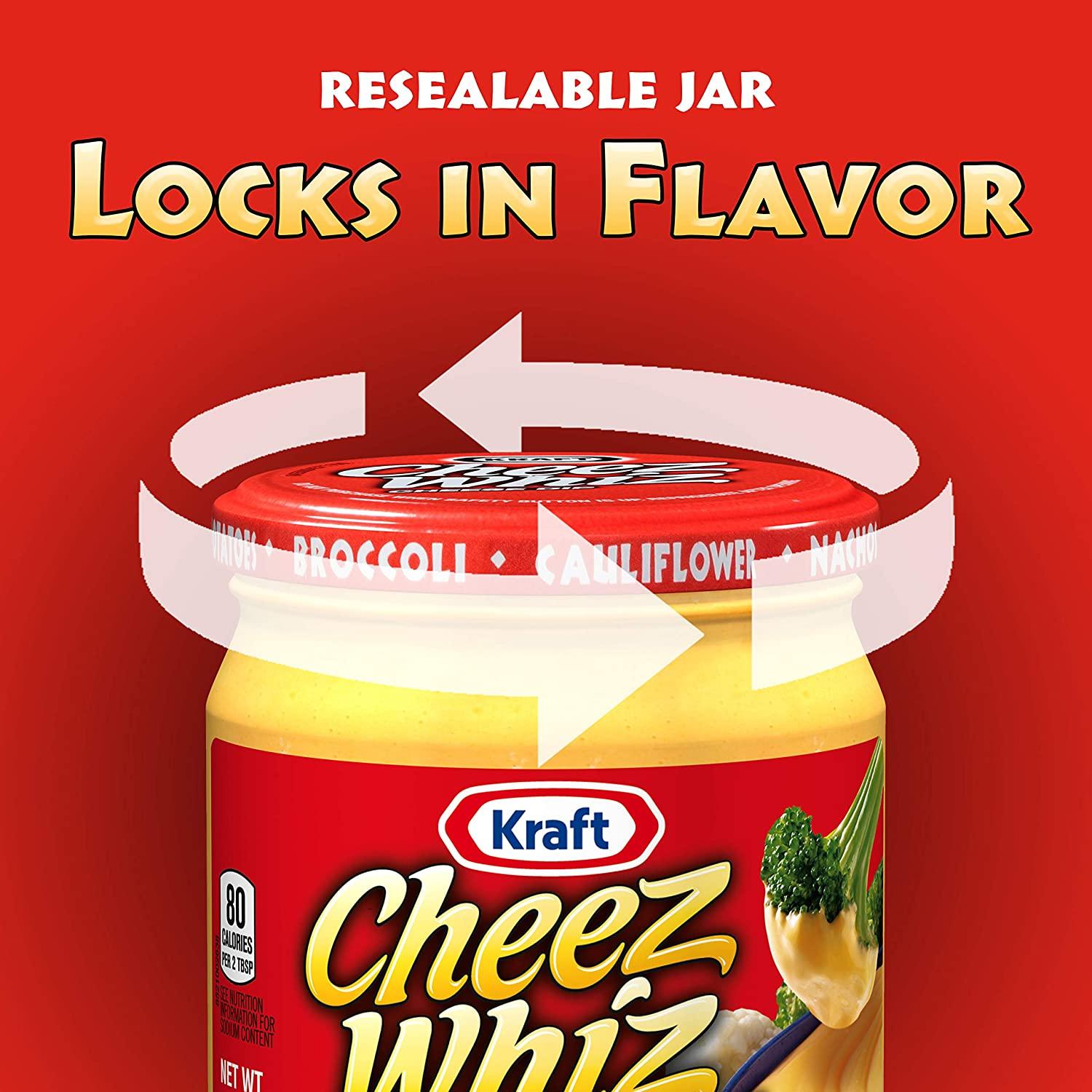 Cheez Whiz Original Cheese Dip, 15 oz Jar 15 Ounce (Pack of 1)