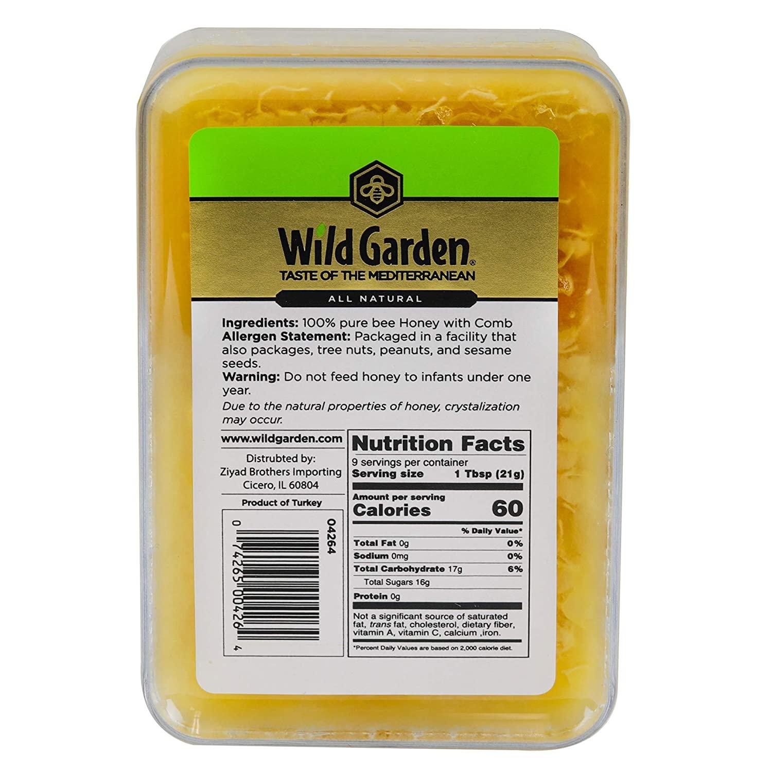 Wild Garden 100% Pure Raw Gourmet Honeycomb, 100% All-Natural ...