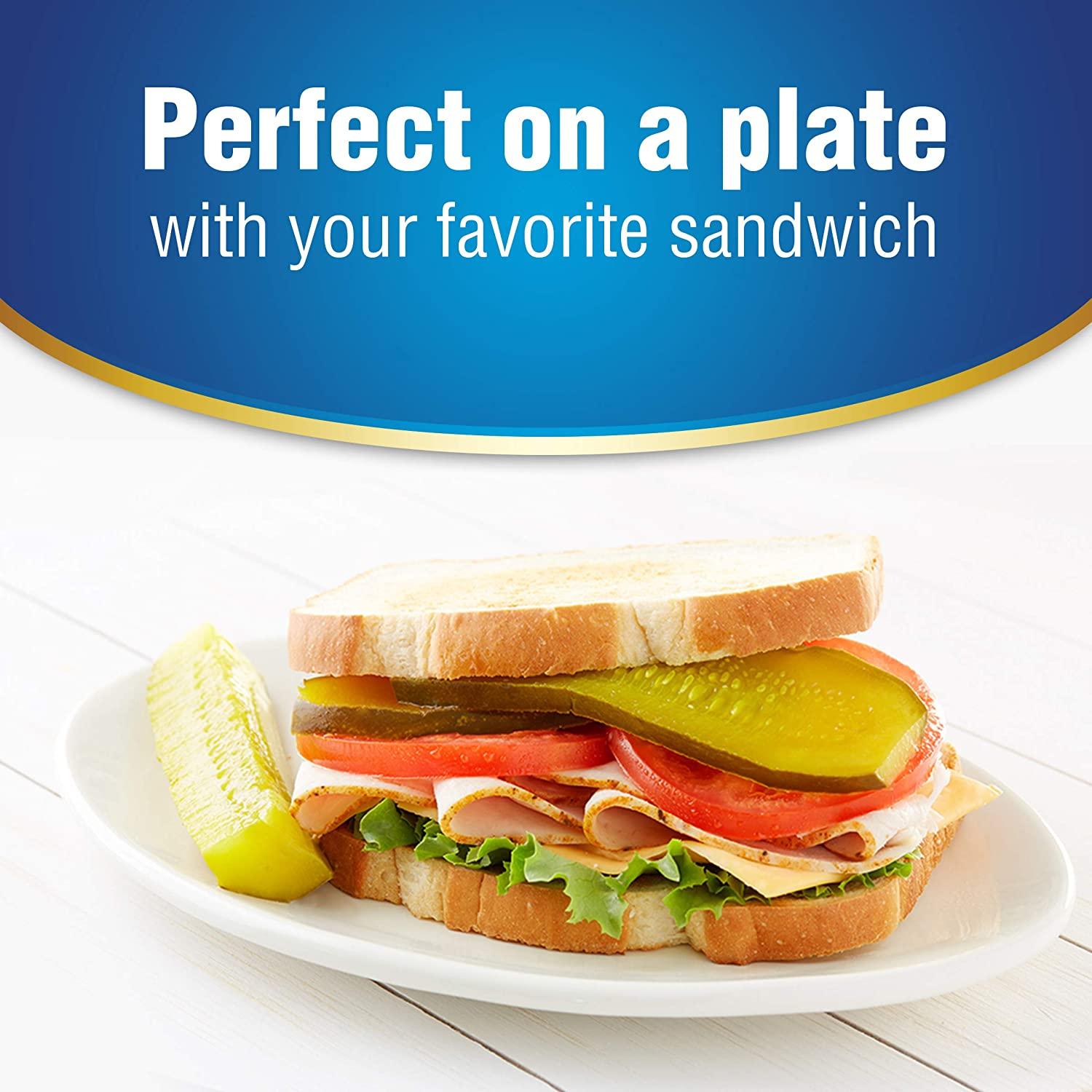 Vlasic No Sugar Added Bread and Butter Pickle Spears, Keto Friendly, 6