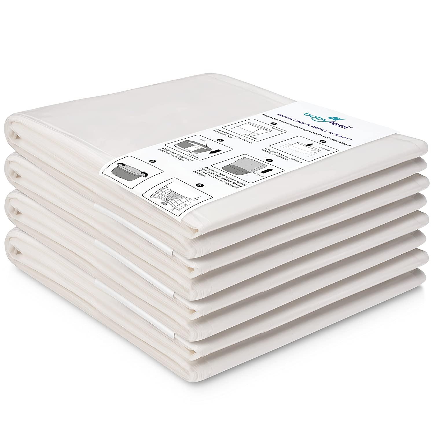 Babyfeel Refills Compatible with DEKOR CLASSIC Diaper Pails 4 Pack