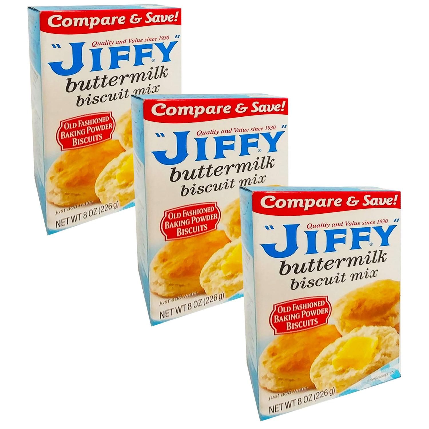 Jiffy Buttermilk Biscuit Mix 3 Pack Bulk Bundle Jiffy Bisquit Mix (24