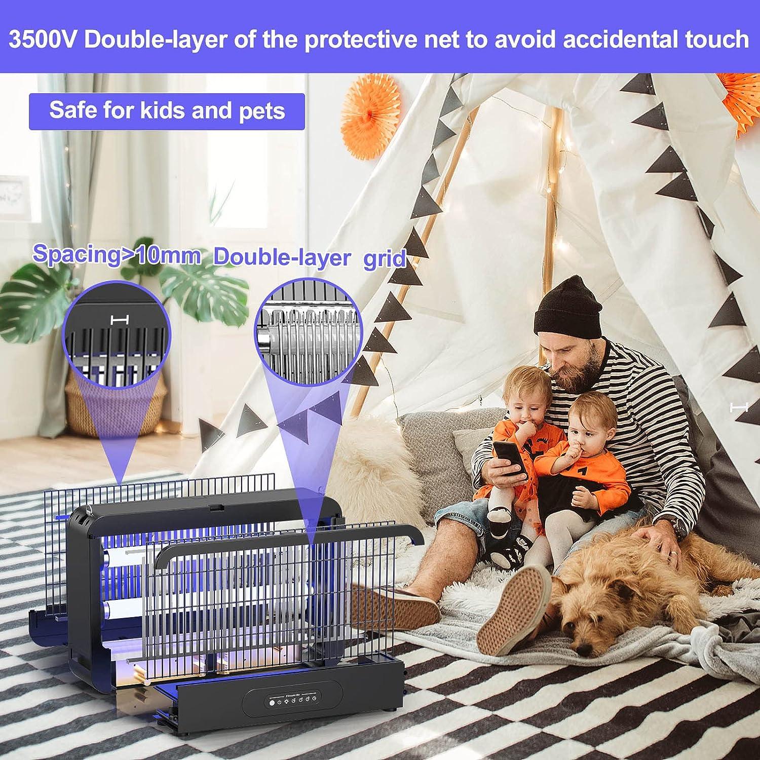 Electric Mosquito Killer Lamp - Indoor/Outdoor Bug Zapper With UV Light For Home, Kitchen & Bedroom