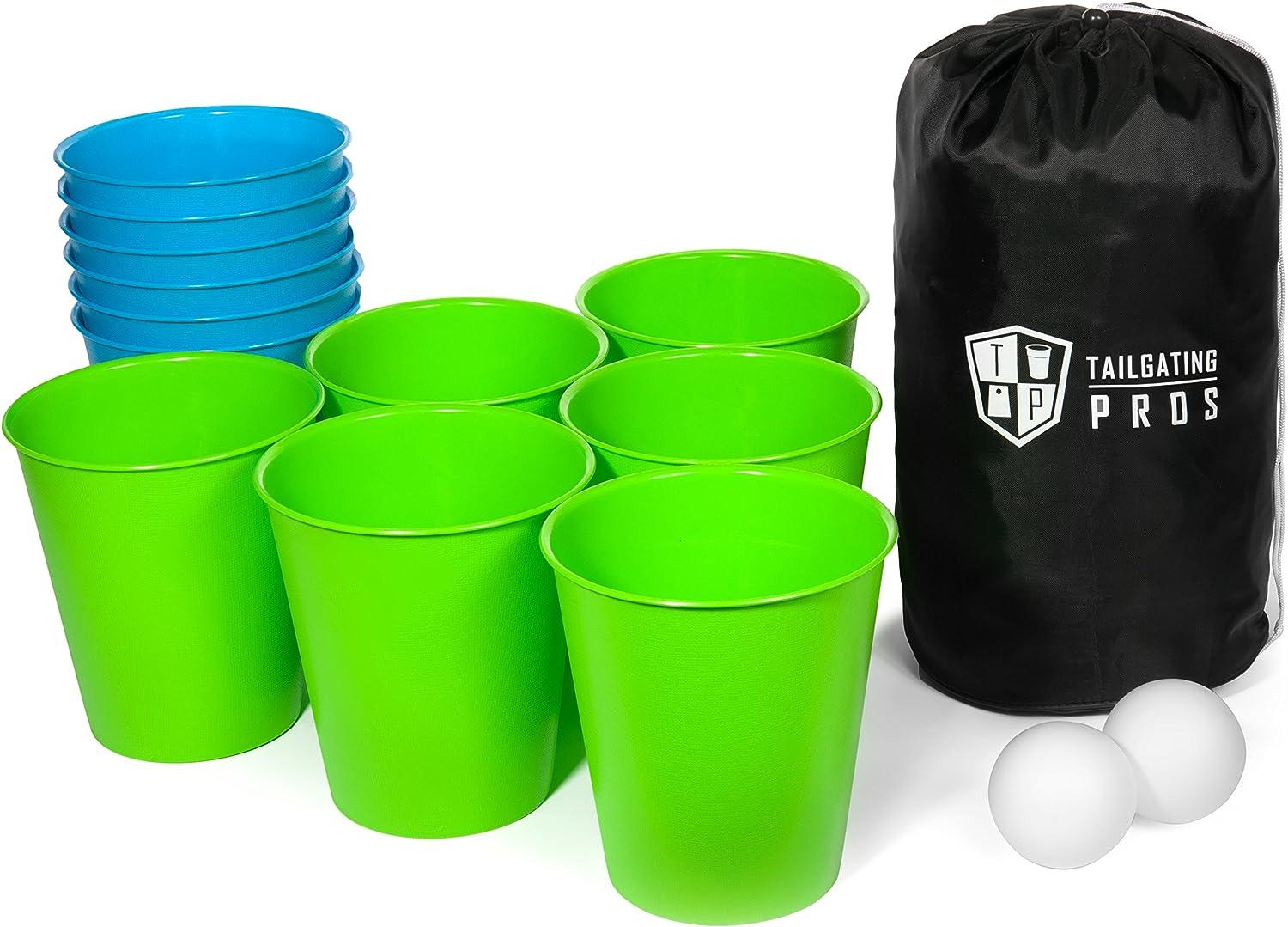 Giant Lawn Pong Set with Carrying Case by Tailgating Pros