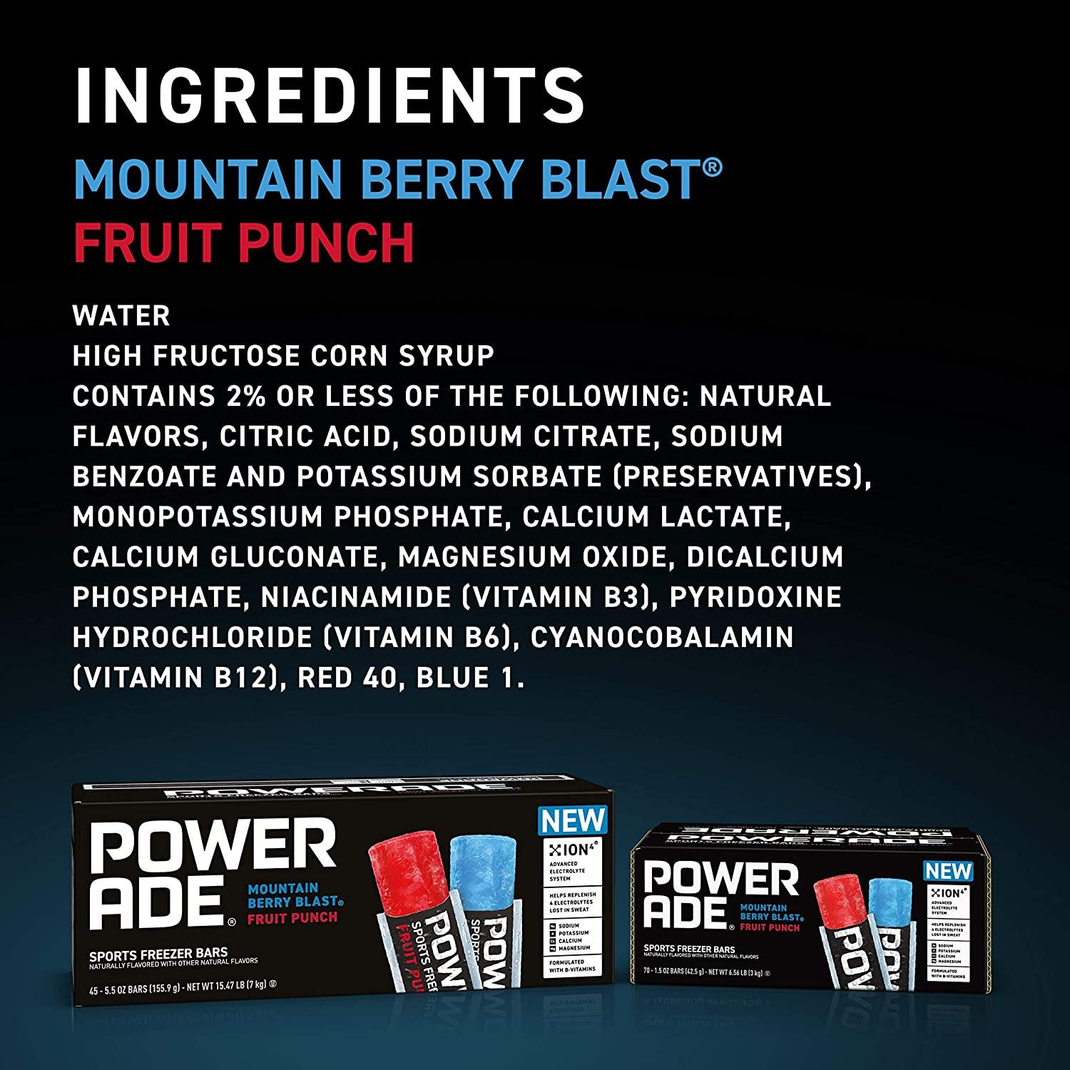 Powerade - Mountain Blast, Berry Ice & More