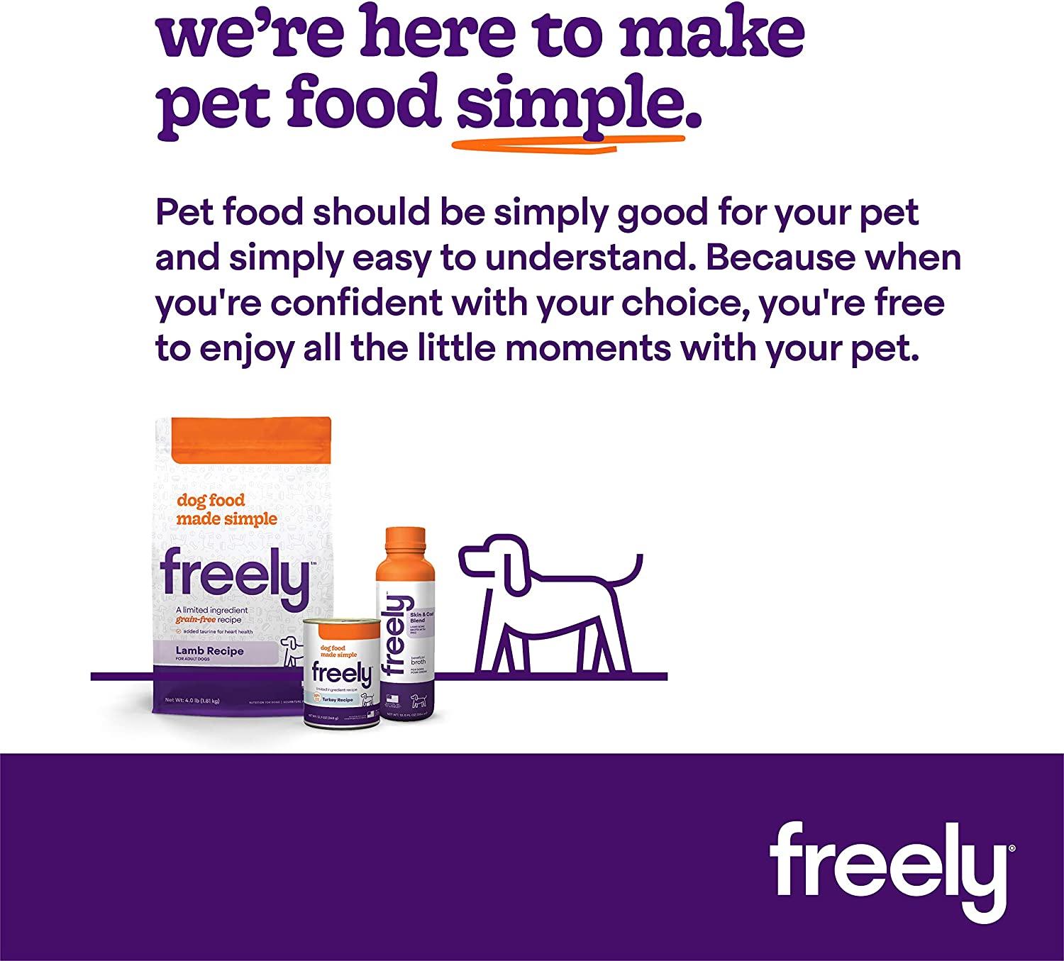 Freely GrainFree, Limited Ingredient Diet, Beneficial Broths for Dogs