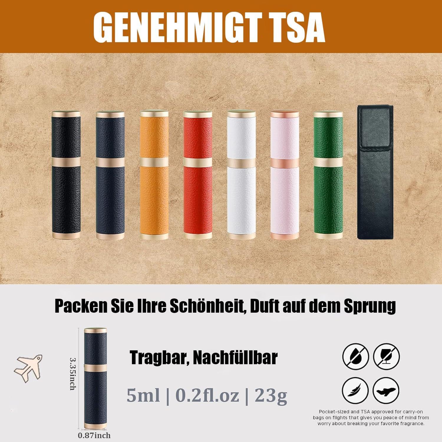 Travelofo Refillable Perfume Atomiser G-Green Leather ml