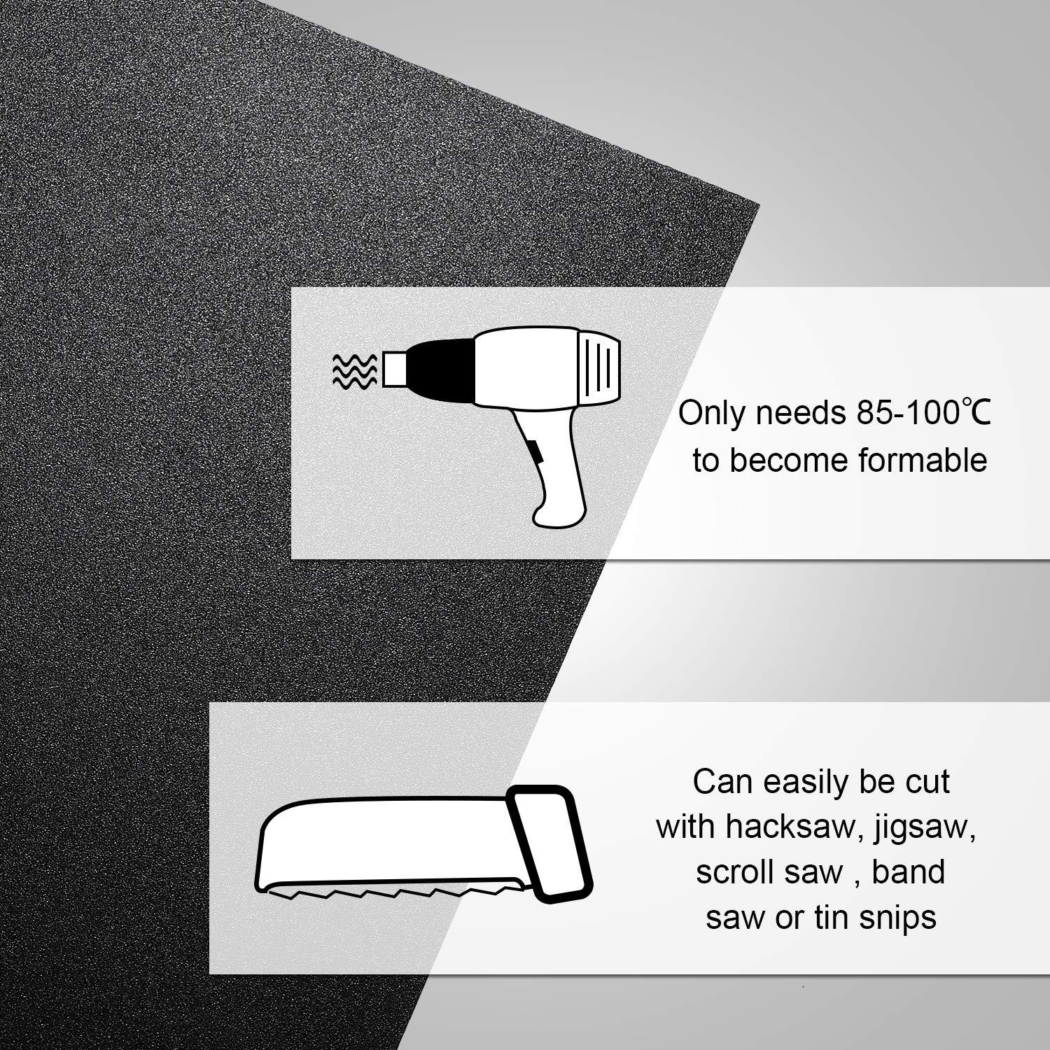 6 Pieces ABS Plastic Sheets Moldable Plastic Sheets Application Plastic